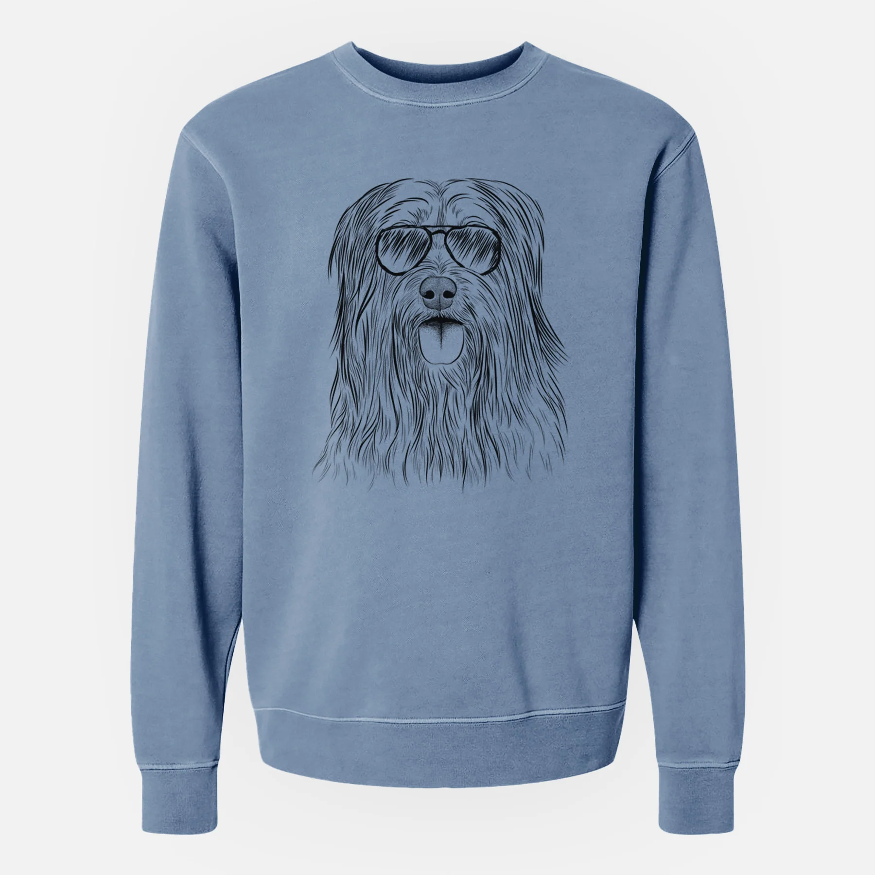 Aviator Indy the Korean Sapsali - Unisex Pigment Dyed Crew Sweatshirt - Image 6