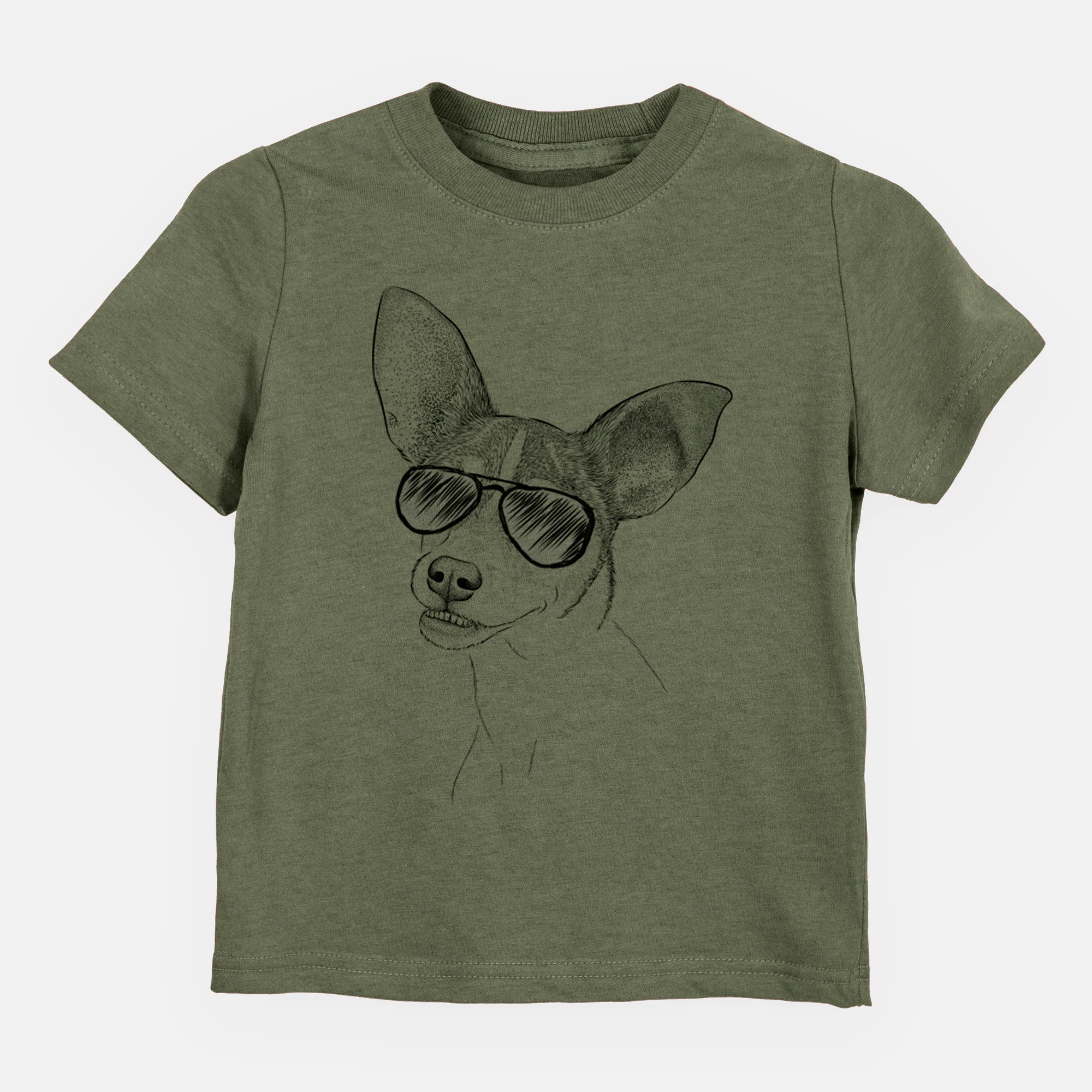 Aviator Kailani the Chihuahua Mix - Kids/Youth/Toddler Shirt - Image 5