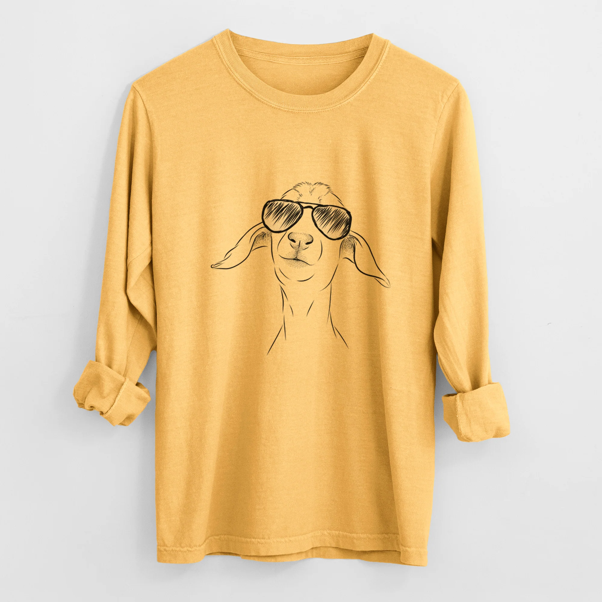 Aviators Kara Dune the Spanish Boer Goat - Heavyweight 100% Cotton Long Sleeve - Image 2