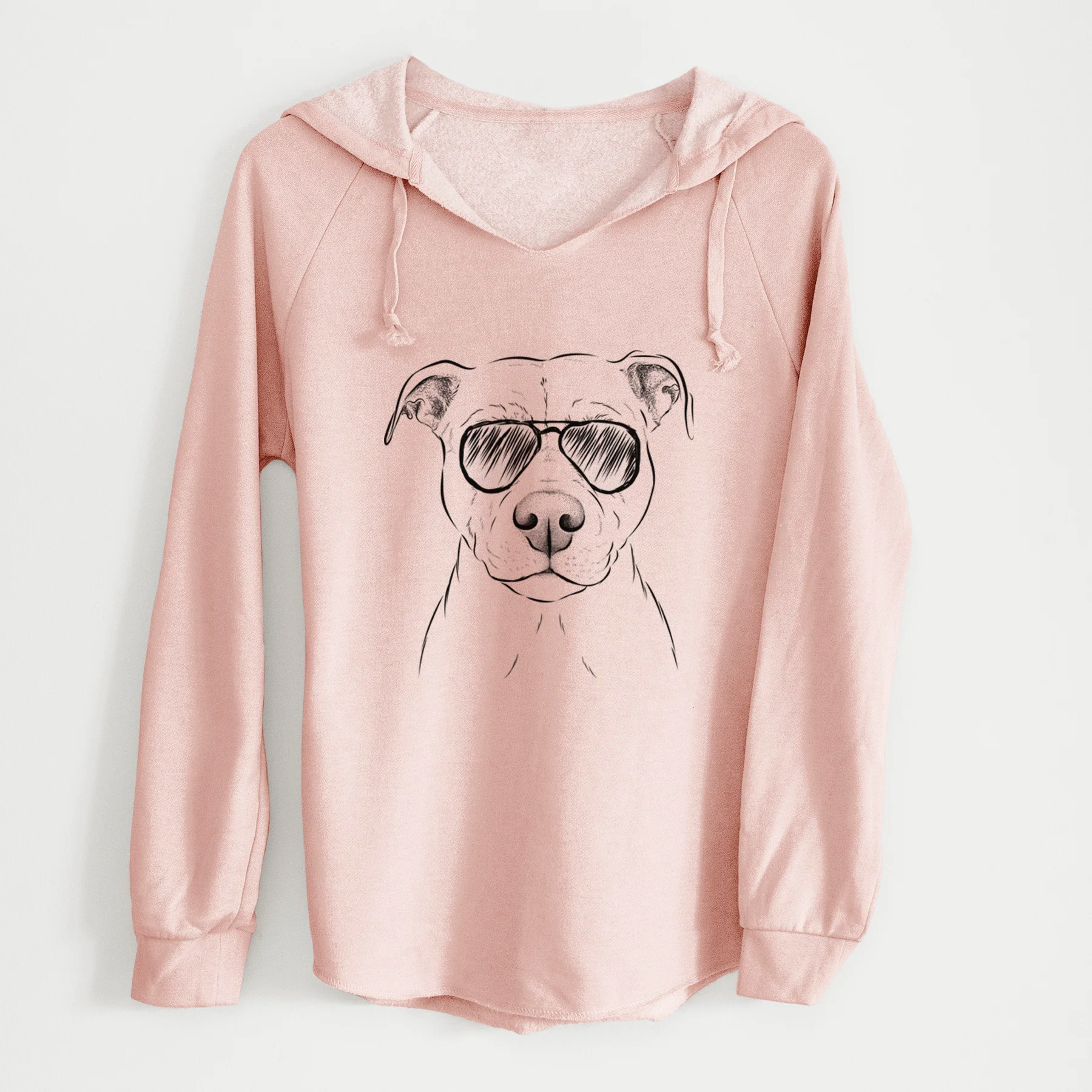 Aviator Khaleesi the Pitbull - Cali Wave Hooded Sweatshirt - Image 4