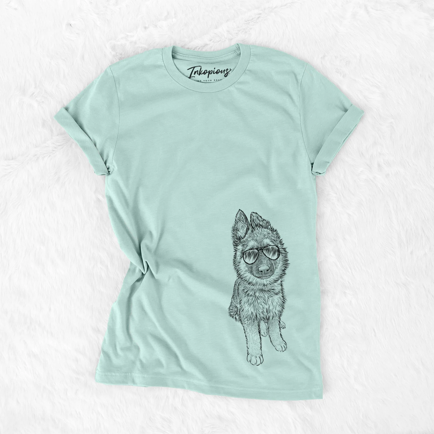 Aviator Kuyo the German Shepherd - Unisex Crewneck - Image 13