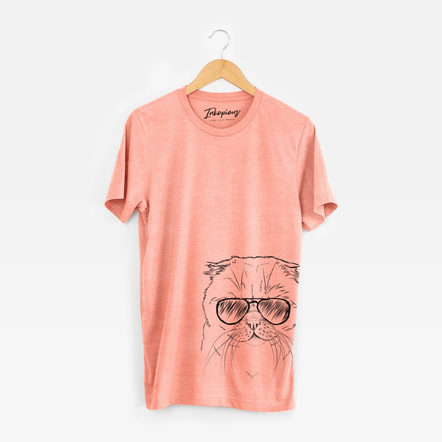 Aviator Lina the Exotic Fold Cat - Unisex Crewneck - Image 15