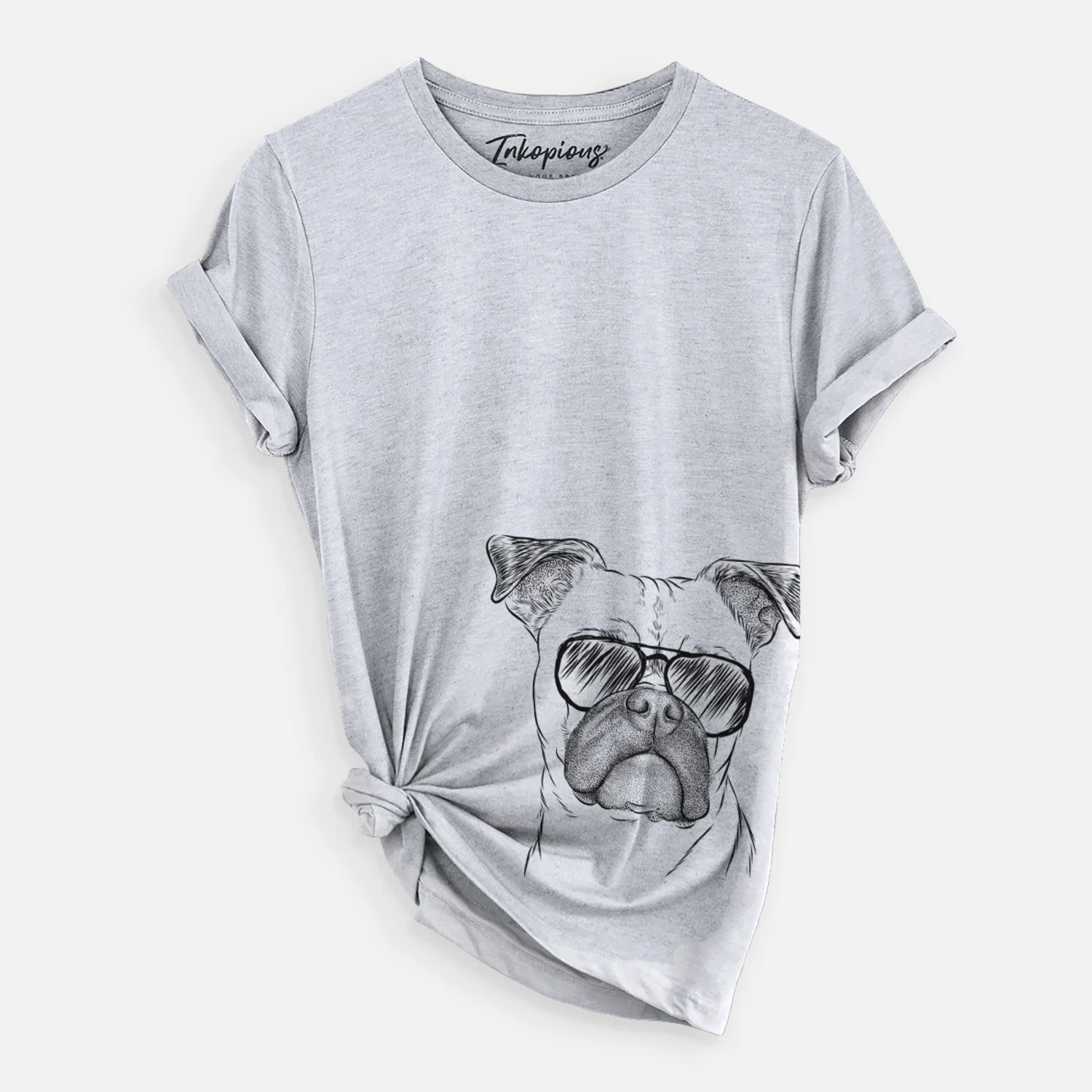 Aviator Mack the Bugg (Boston Terrier/Pug) - Unisex Crewneck - Image 10