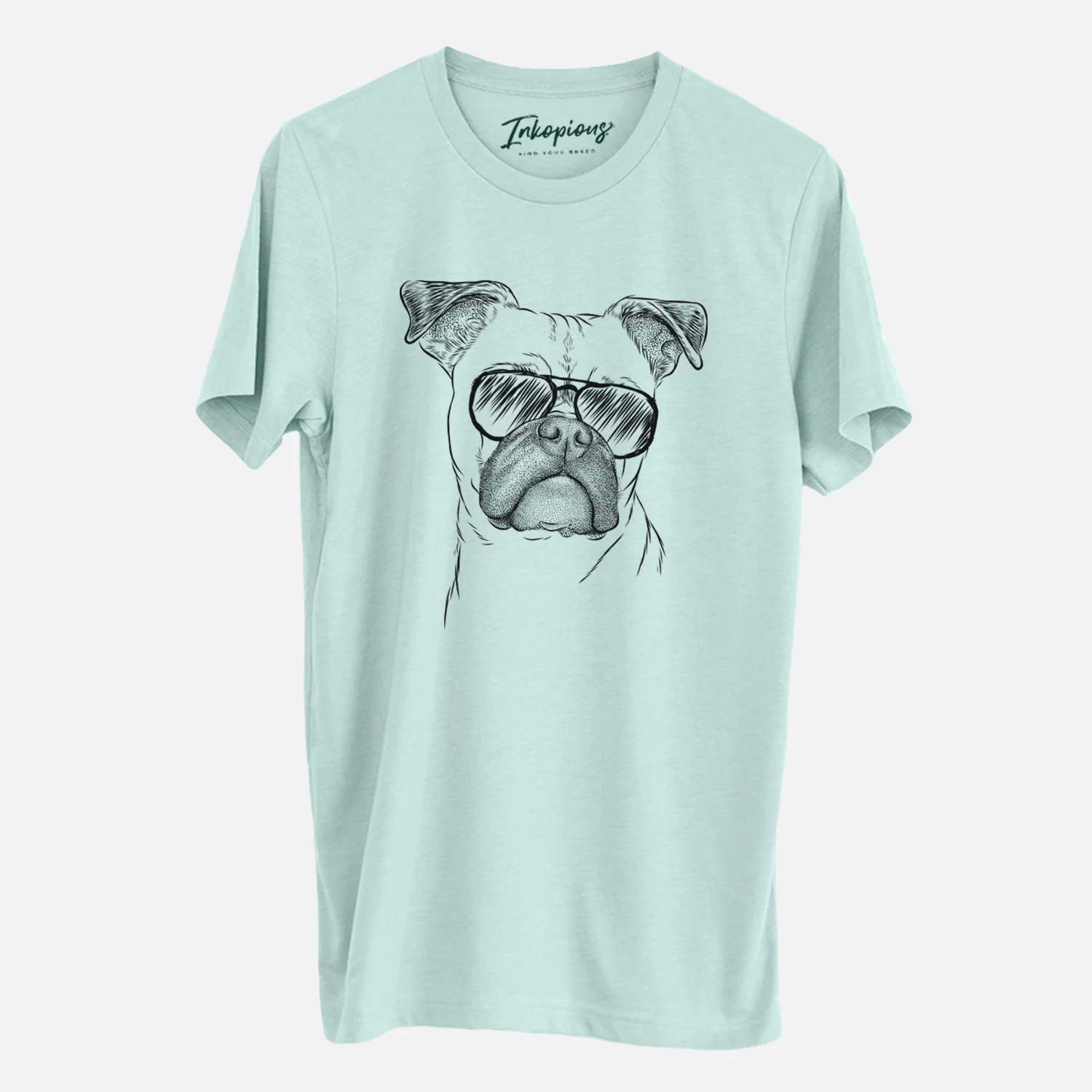 Aviator Mack the Bugg (Boston Terrier/Pug) - Unisex Crewneck - Image 5