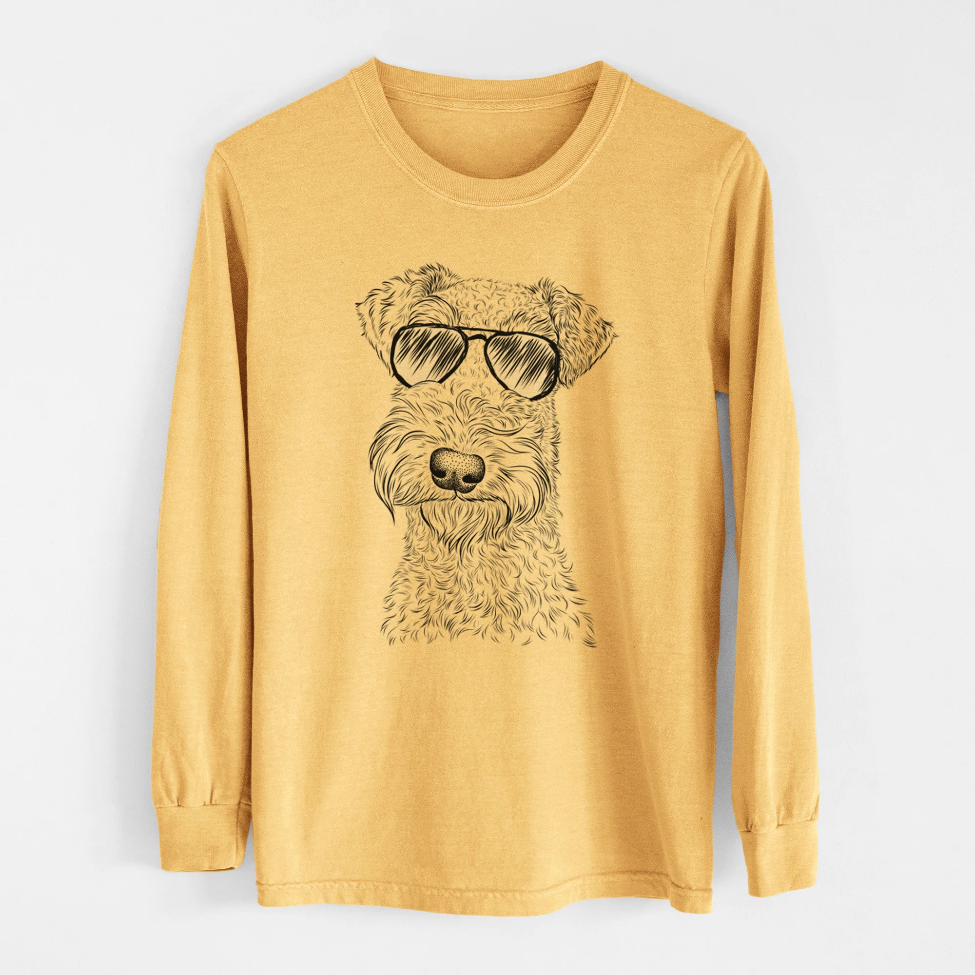 Aviators Roc Haven Maggie May the Airedale Terrier - Heavyweight 100% Cotton Long Sleeve - Image 6