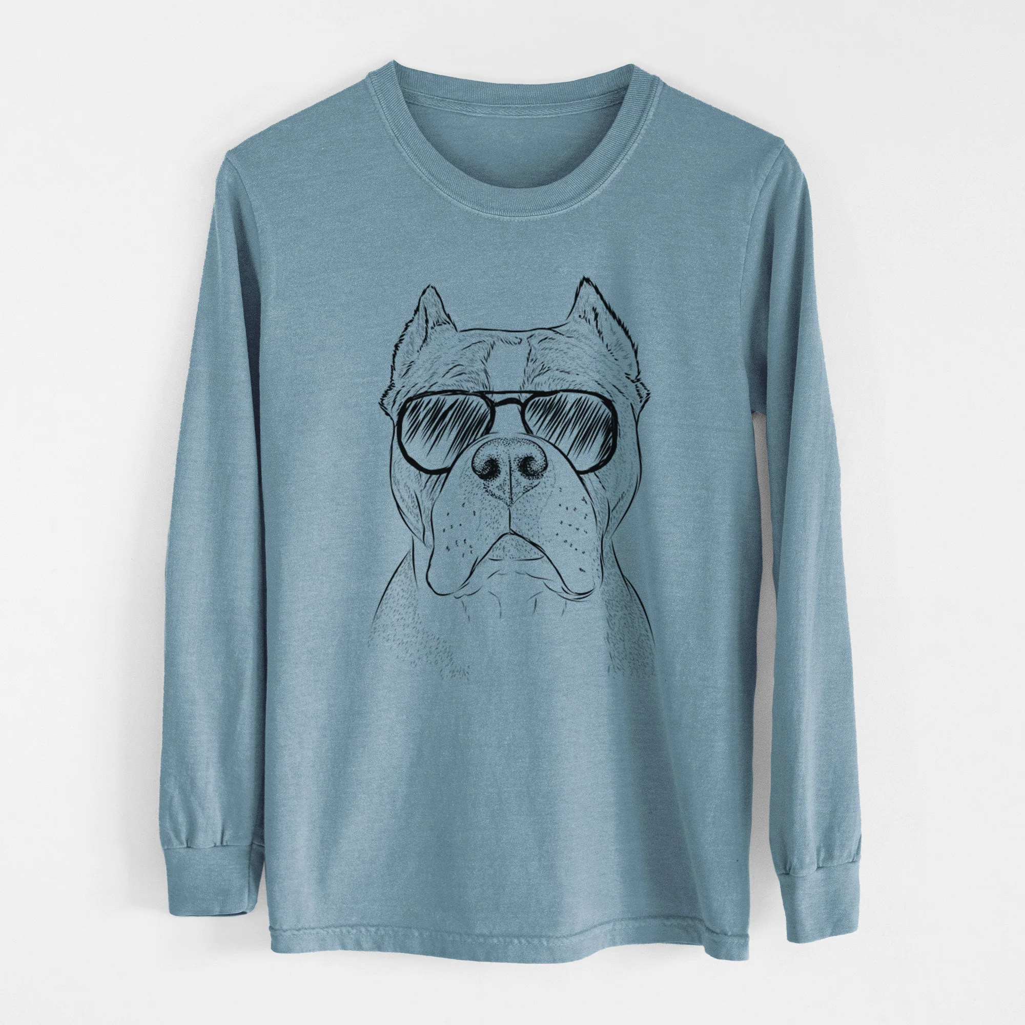 Aviators Maggie the American Bulldog - Heavyweight 100% Cotton Long Sleeve - Image 7