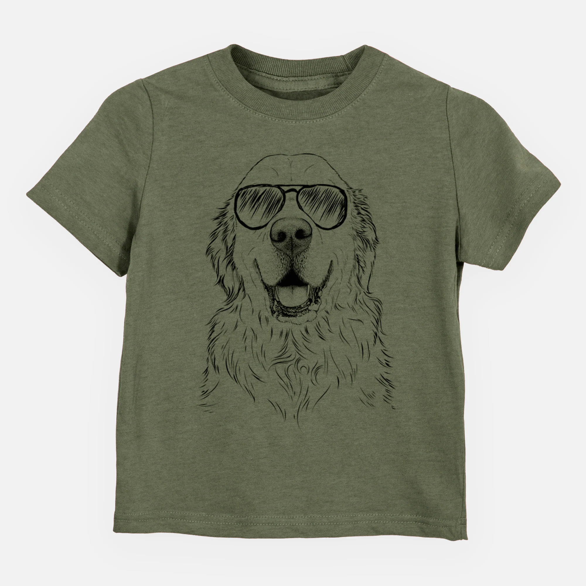 Aviator Maximus the Golden Retriever - Kids/Youth/Toddler Shirt - Image 5