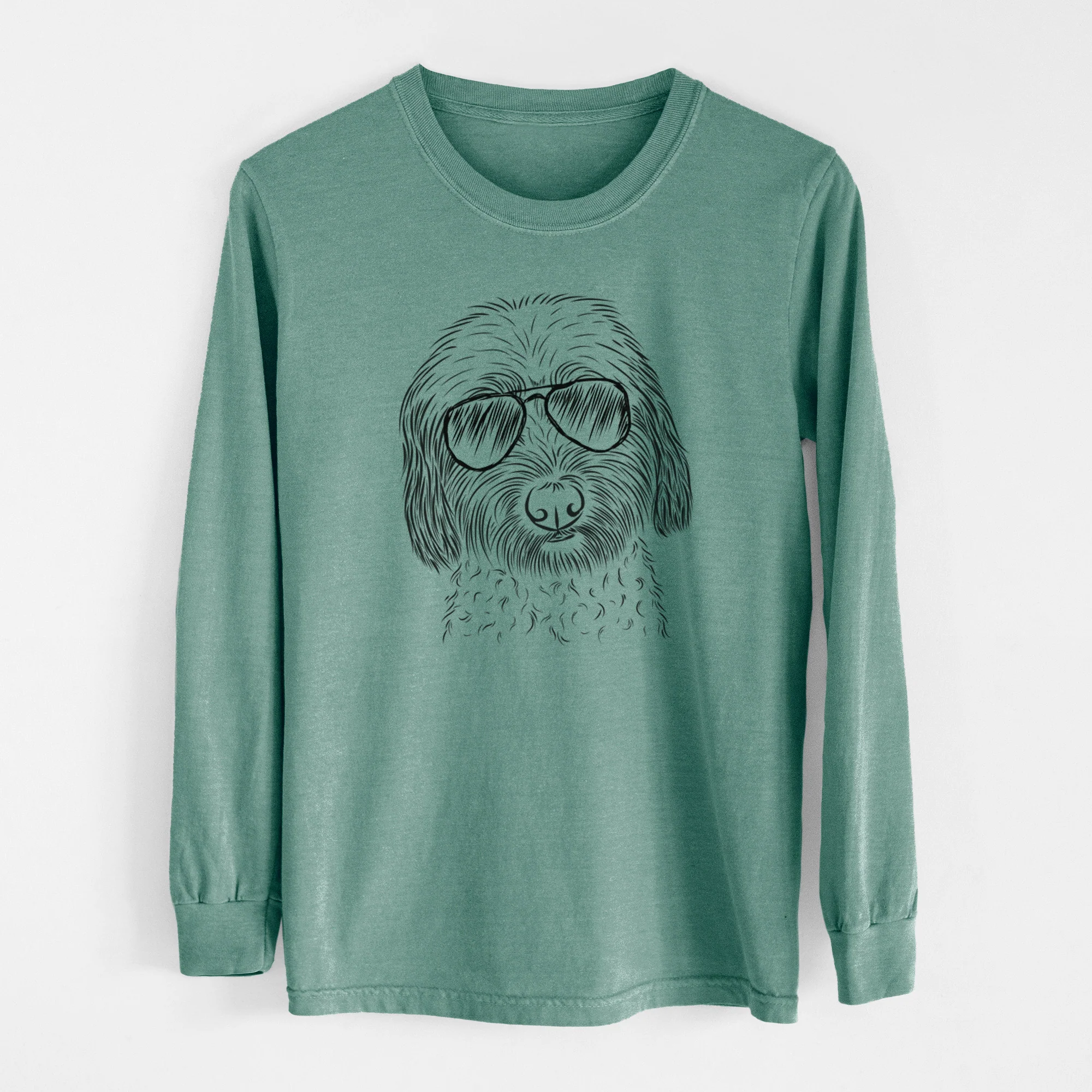 Aviator Niles the Soft Coated Wheaten Terrier - Men's Heavyweight 100% Cotton Long Sleeve - Image 13