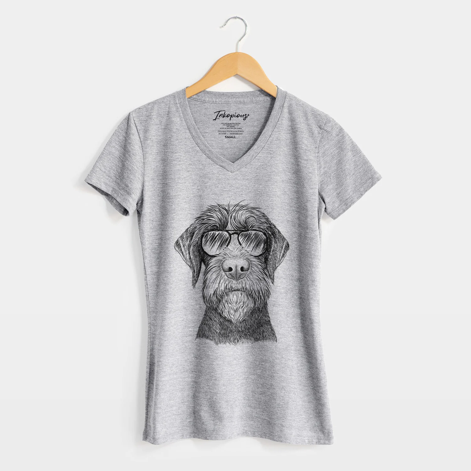 Aviator Oakley the Pudelpointer - Women's V-neck Shirt - Image 8