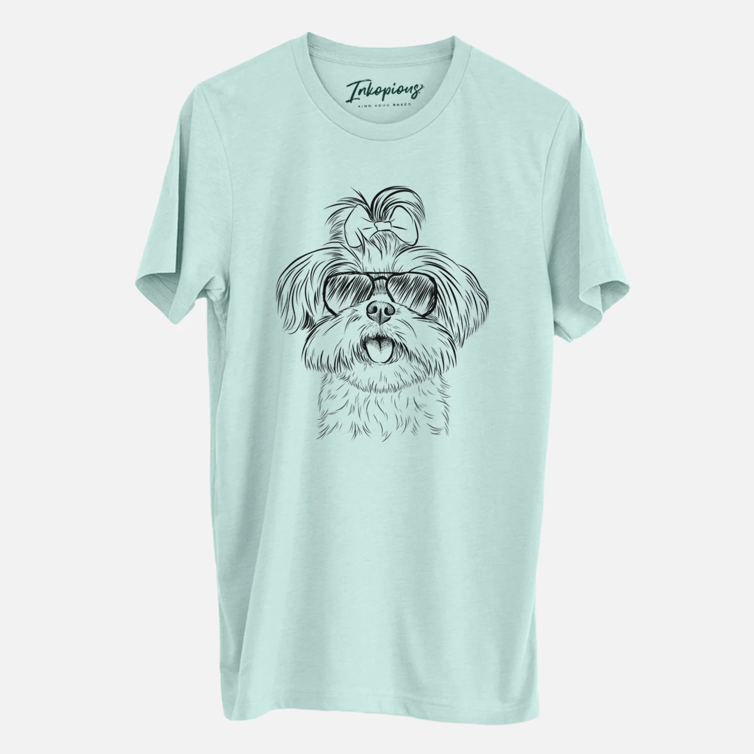 Aviator Pebbles the Shorkie - Unisex Crewneck - Image 5