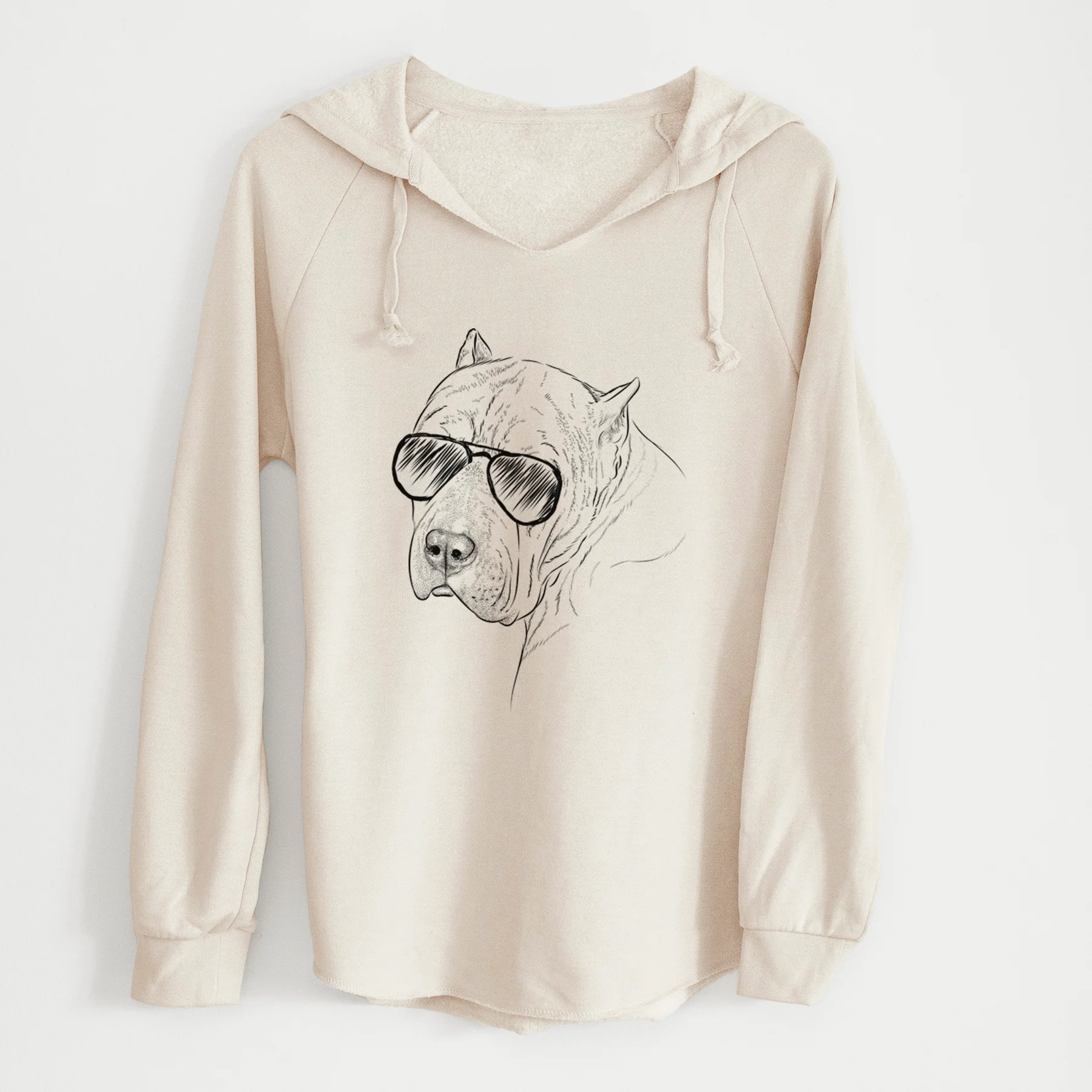 Aviator Precious the Staffordshire Terrier - Cali Wave Hooded Sweatshirt - Image 7