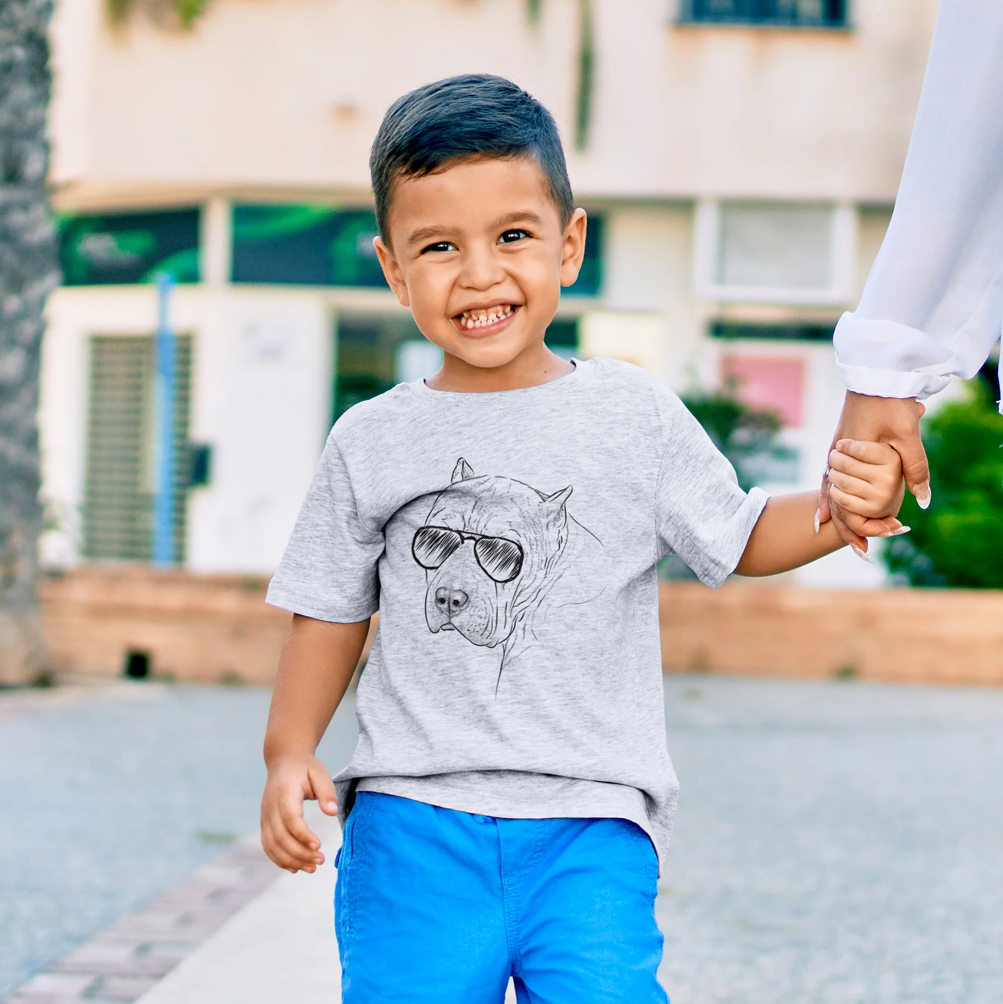 Aviator Precious the Staffordshire Terrier - Kids/Youth/Toddler Shirt - Image 3