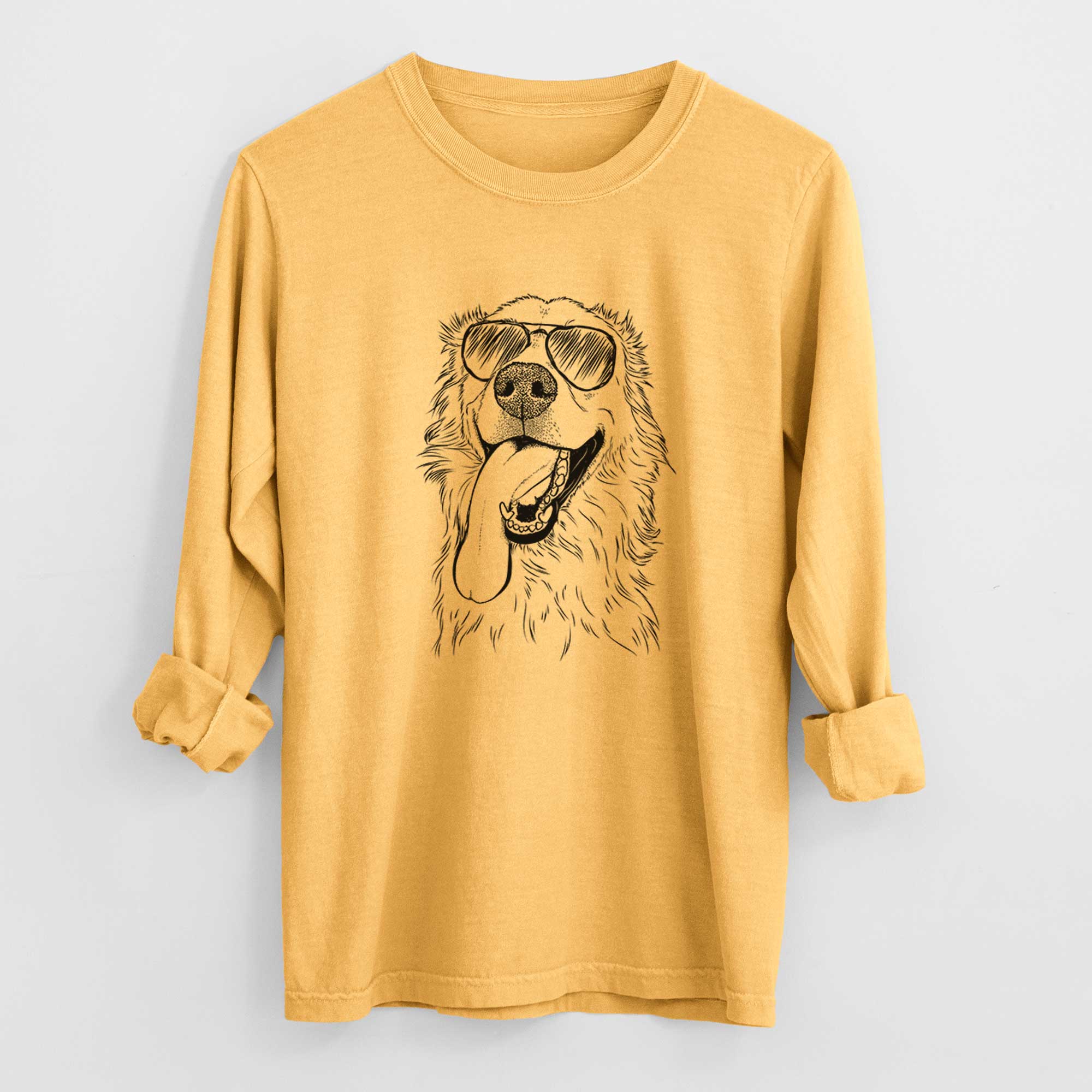 Aviator Ranger the Mixed Breed - Men's Heavyweight 100% Cotton Long Sleeve - Image 3