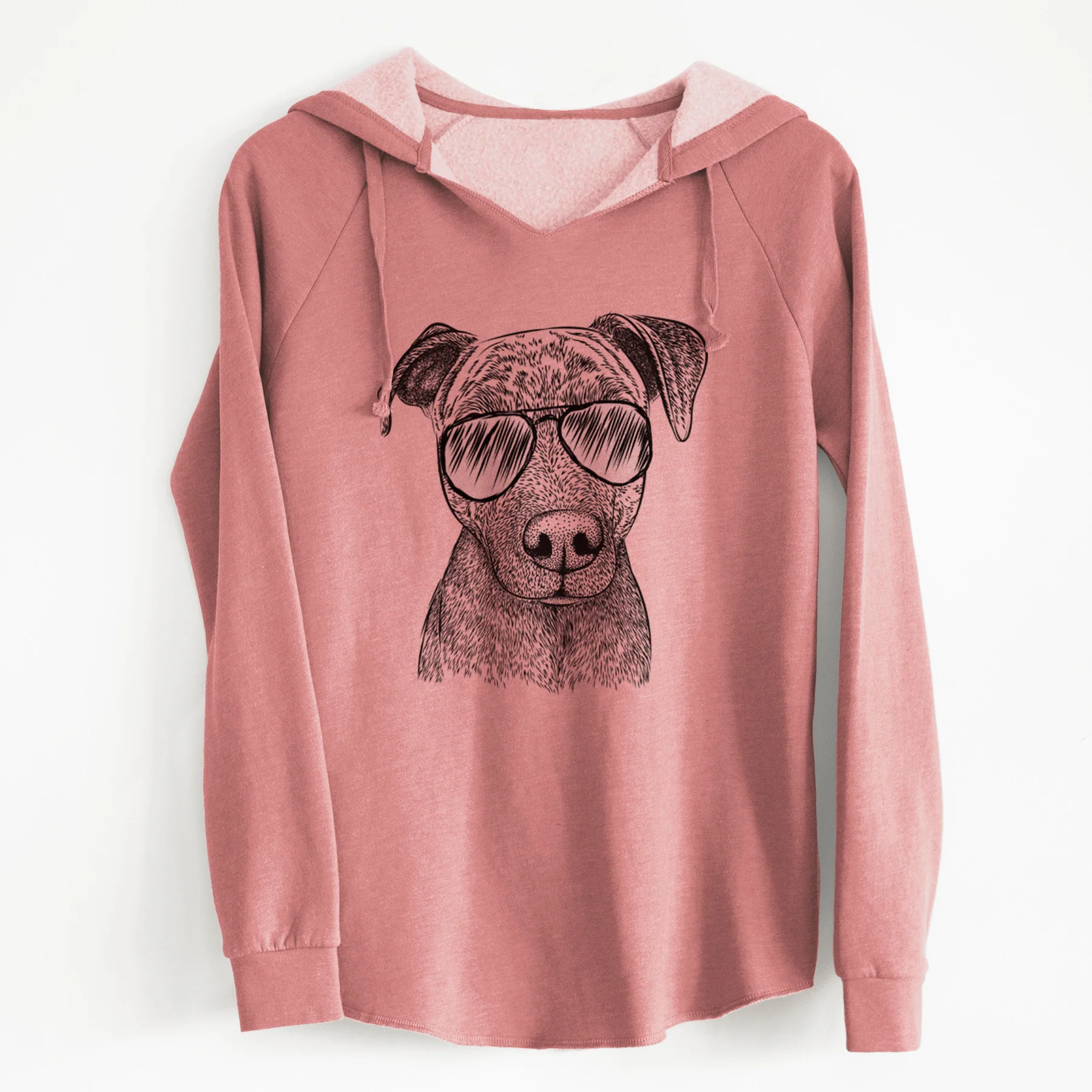 Aviator Reeses the Pitbull - Cali Wave Hooded Sweatshirt - Image 5
