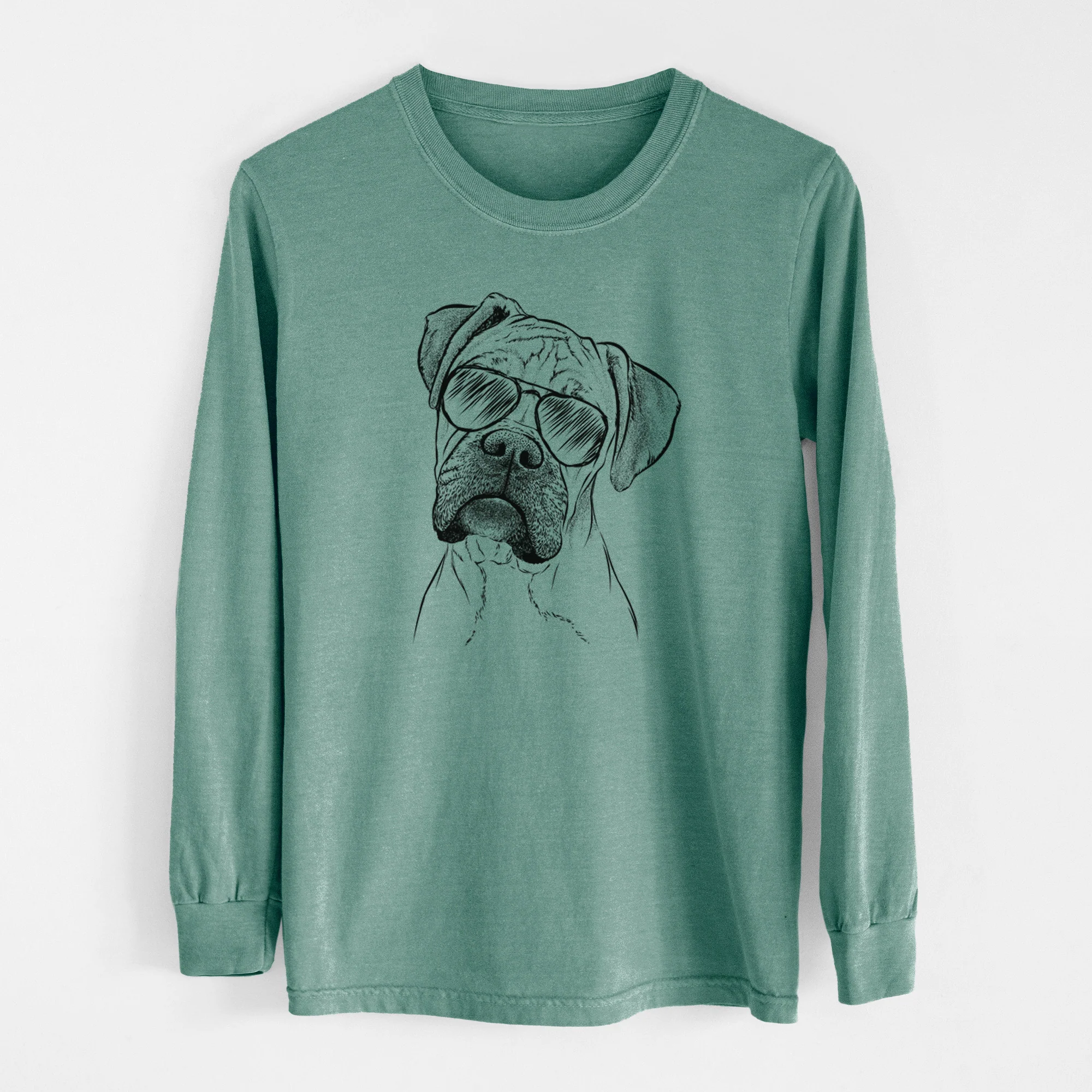 Aviator Reuby the Boxer - Men's Heavyweight 100% Cotton Long Sleeve - Image 13