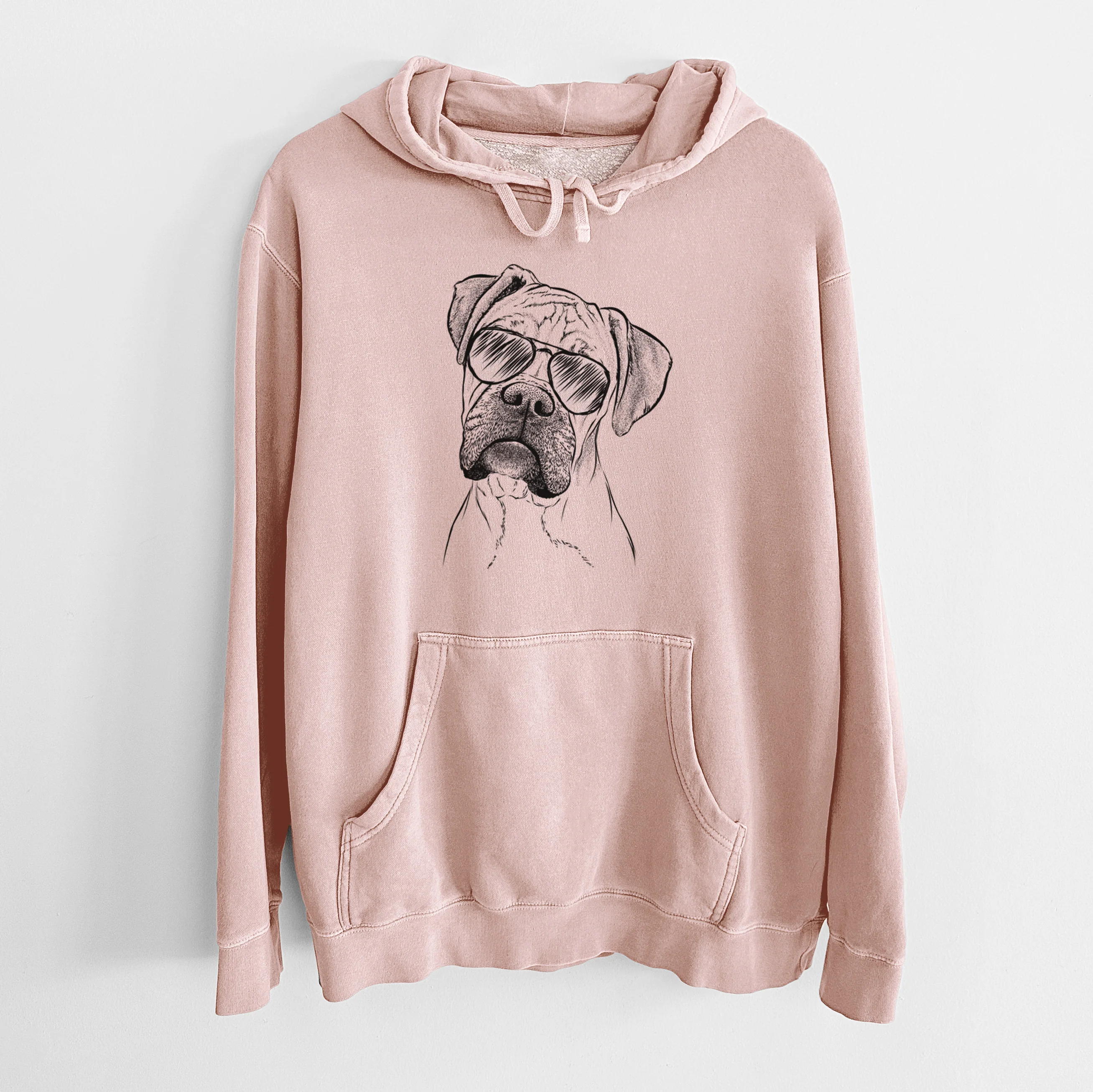 Aviator Reuby the Boxer - Unisex Pigment Dyed Hoodie - Image 6