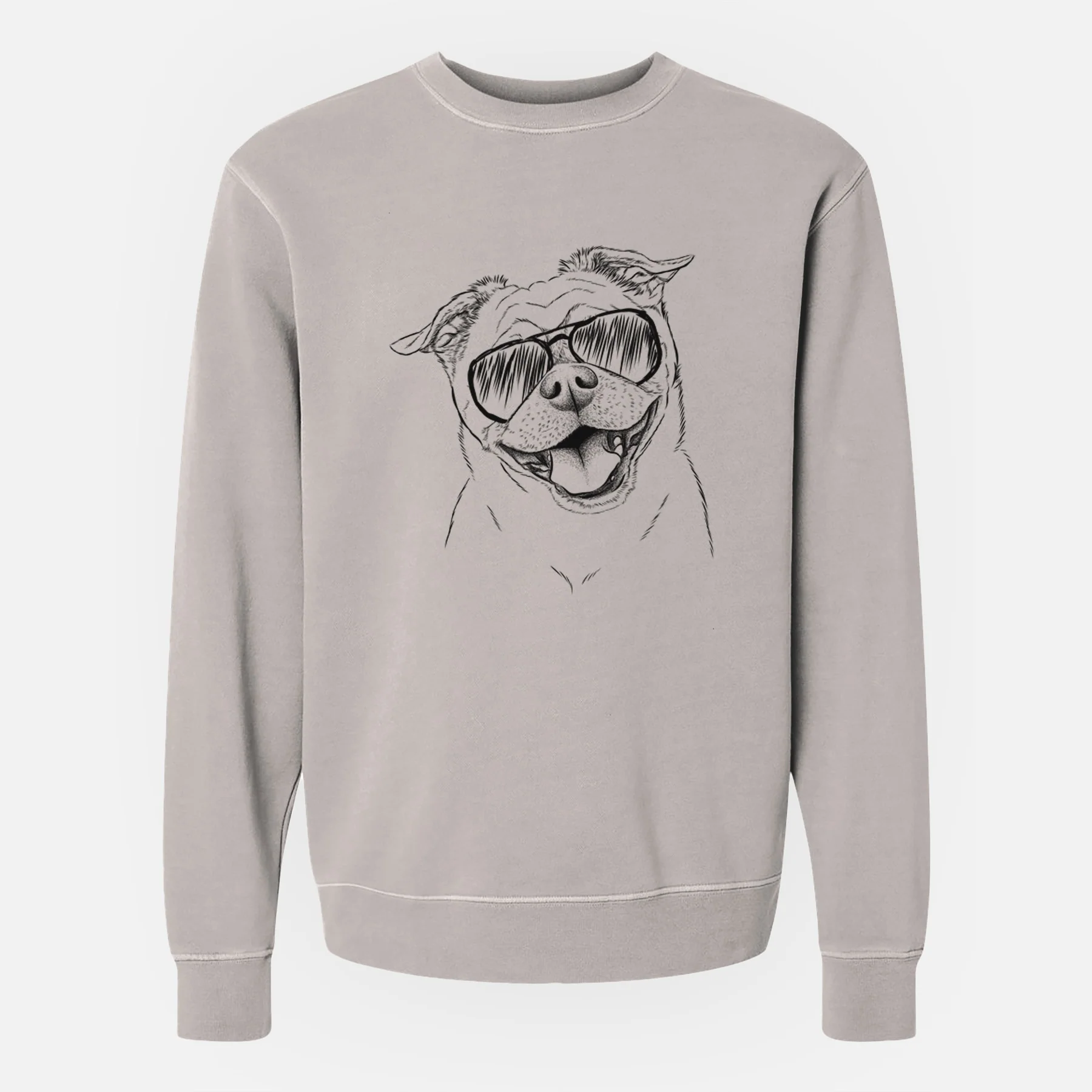 Aviator Riley the Chug - Unisex Pigment Dyed Crew Sweatshirt - Image 2