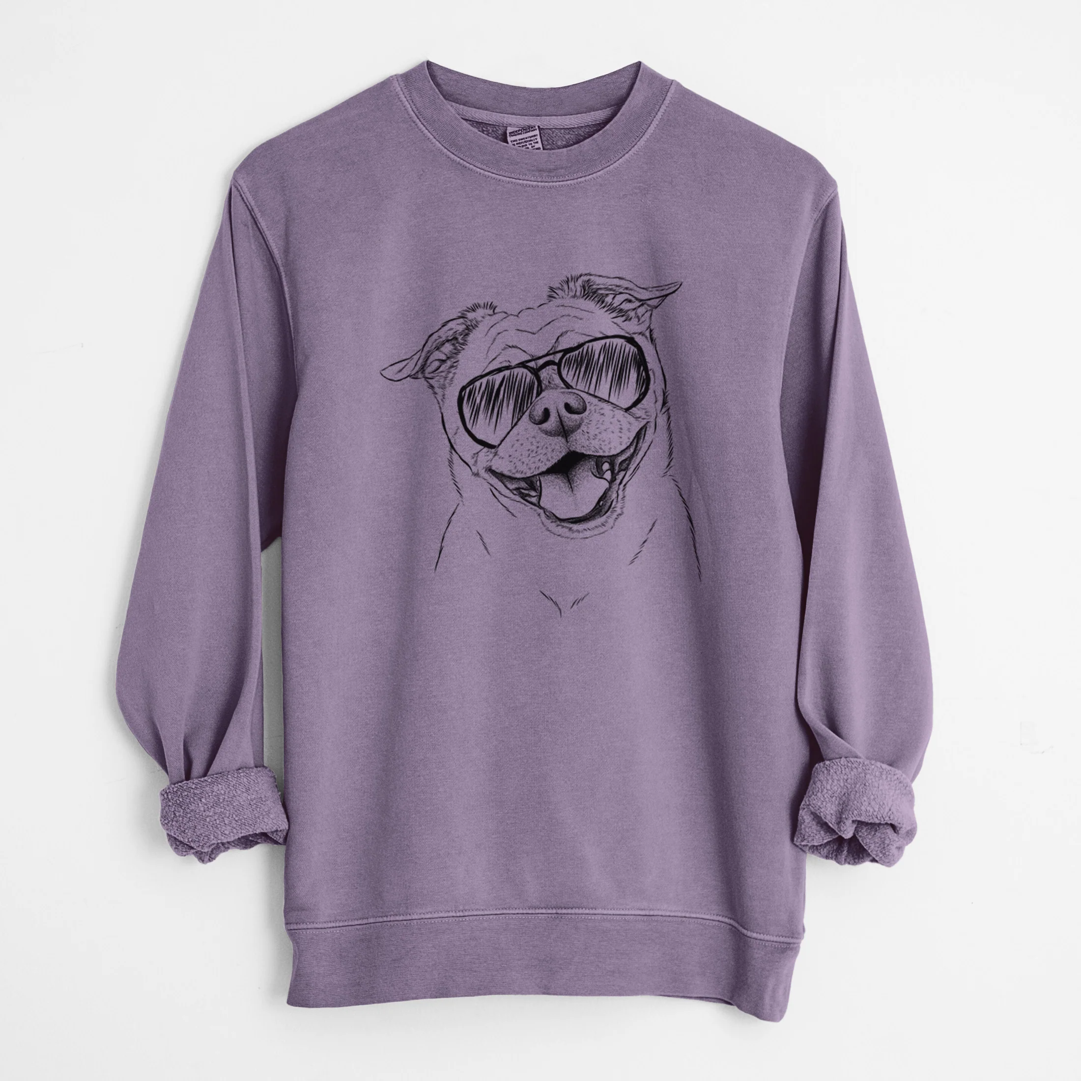 Aviator Riley the Chug - Unisex Pigment Dyed Crew Sweatshirt - Image 8