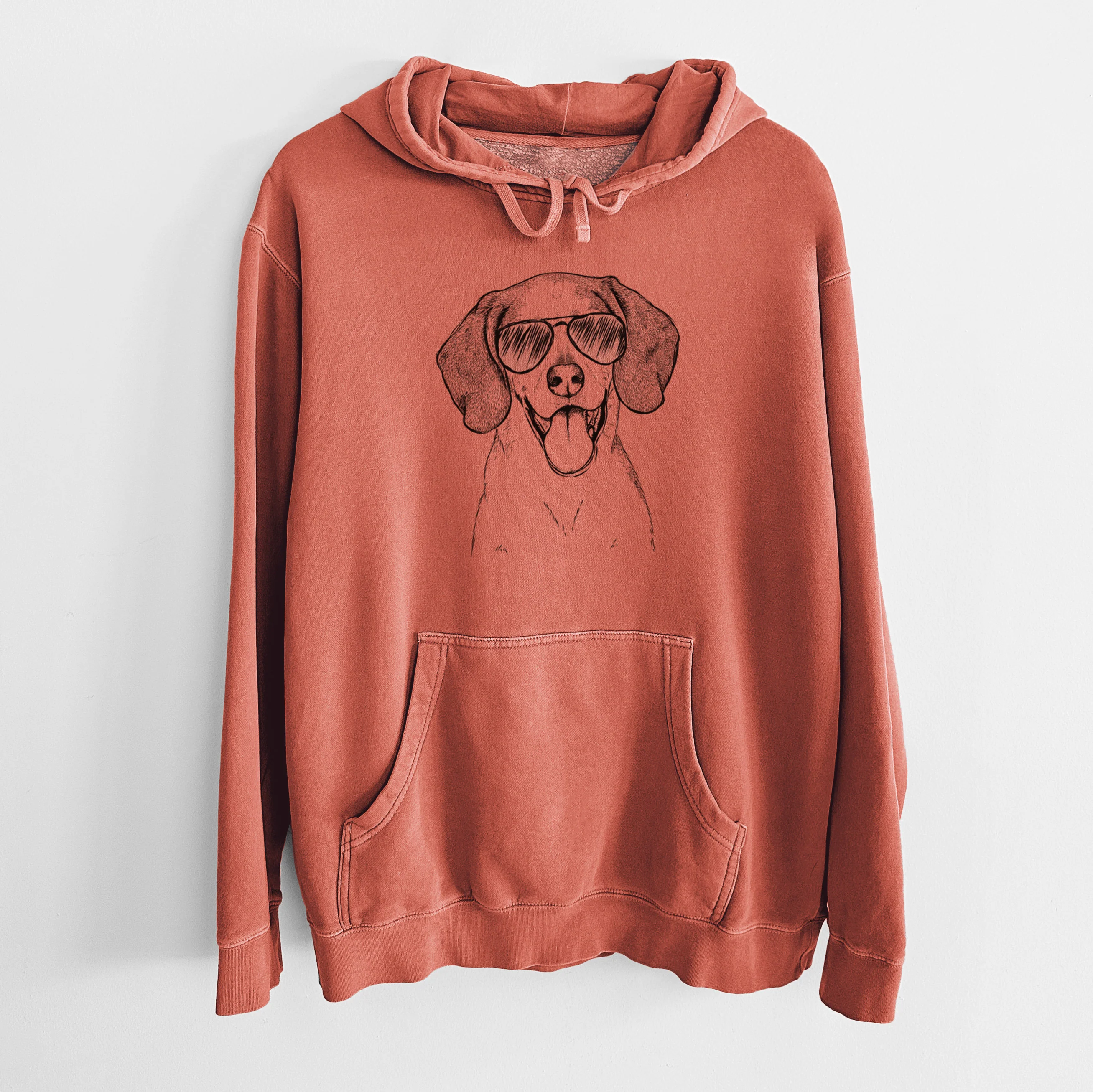 Aviator Trooper the Hound Mix - Unisex Pigment Dyed Hoodie - Image 8