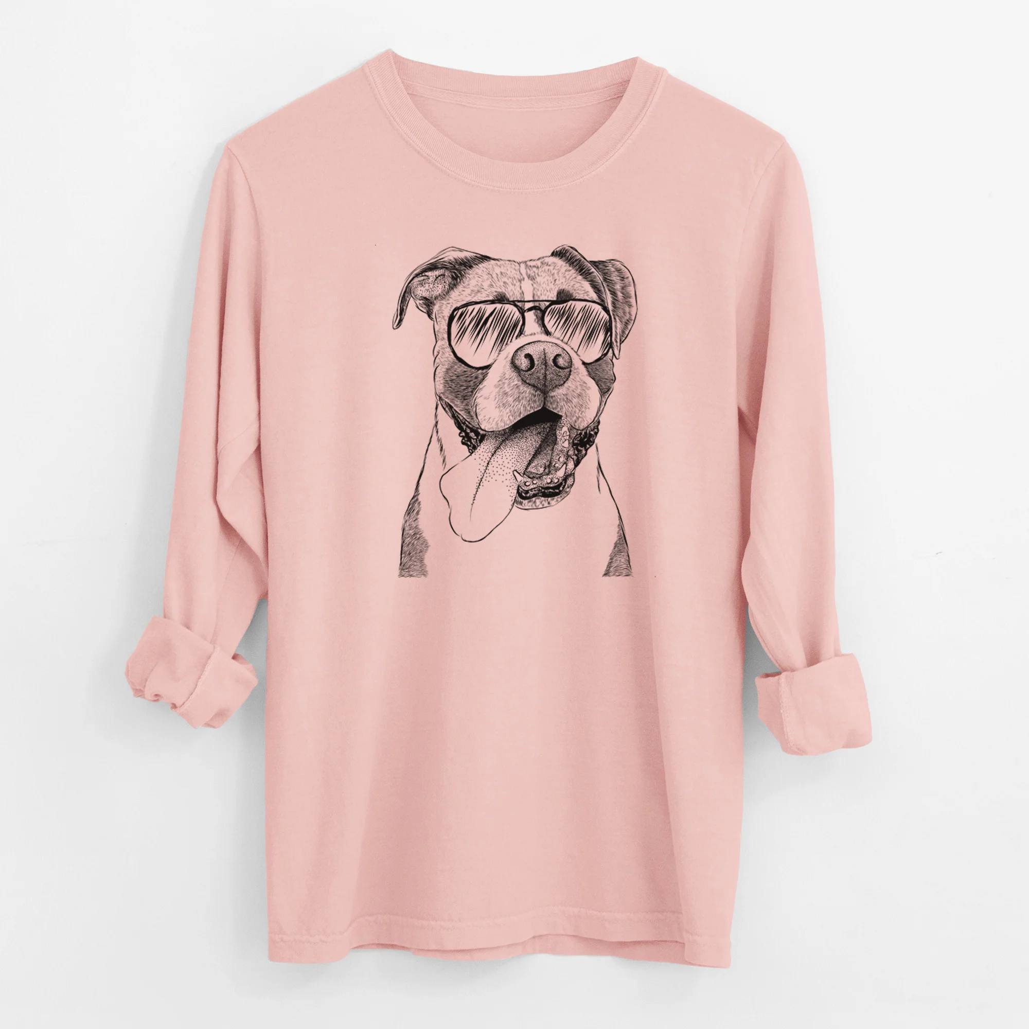 Aviator Tuckeroo the Boxer - Men's Heavyweight 100% Cotton Long Sleeve - Image 12