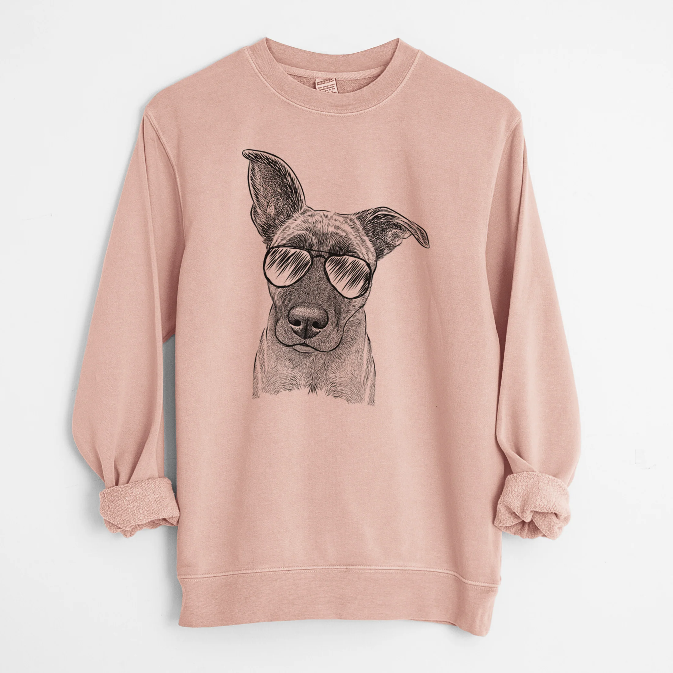 Aviator Zoey the Mixed Breed - Unisex Pigment Dyed Crew Sweatshirt - Image 7