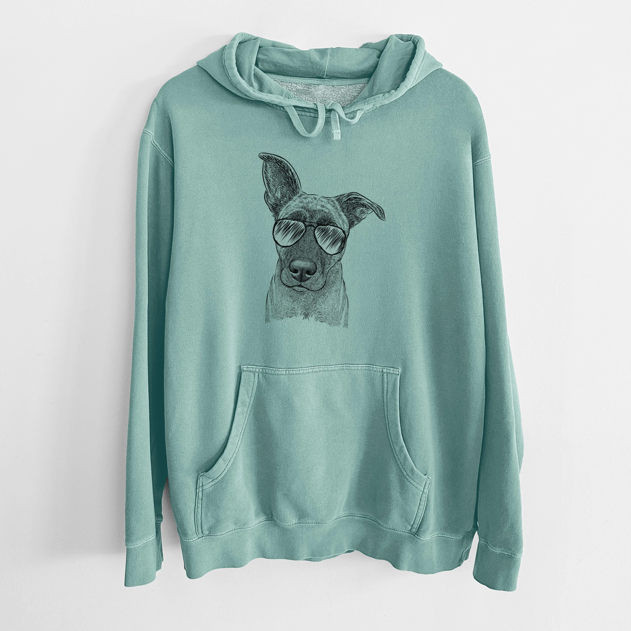 Aviator Zoey the Mixed Breed - Unisex Pigment Dyed Hoodie - Image 11