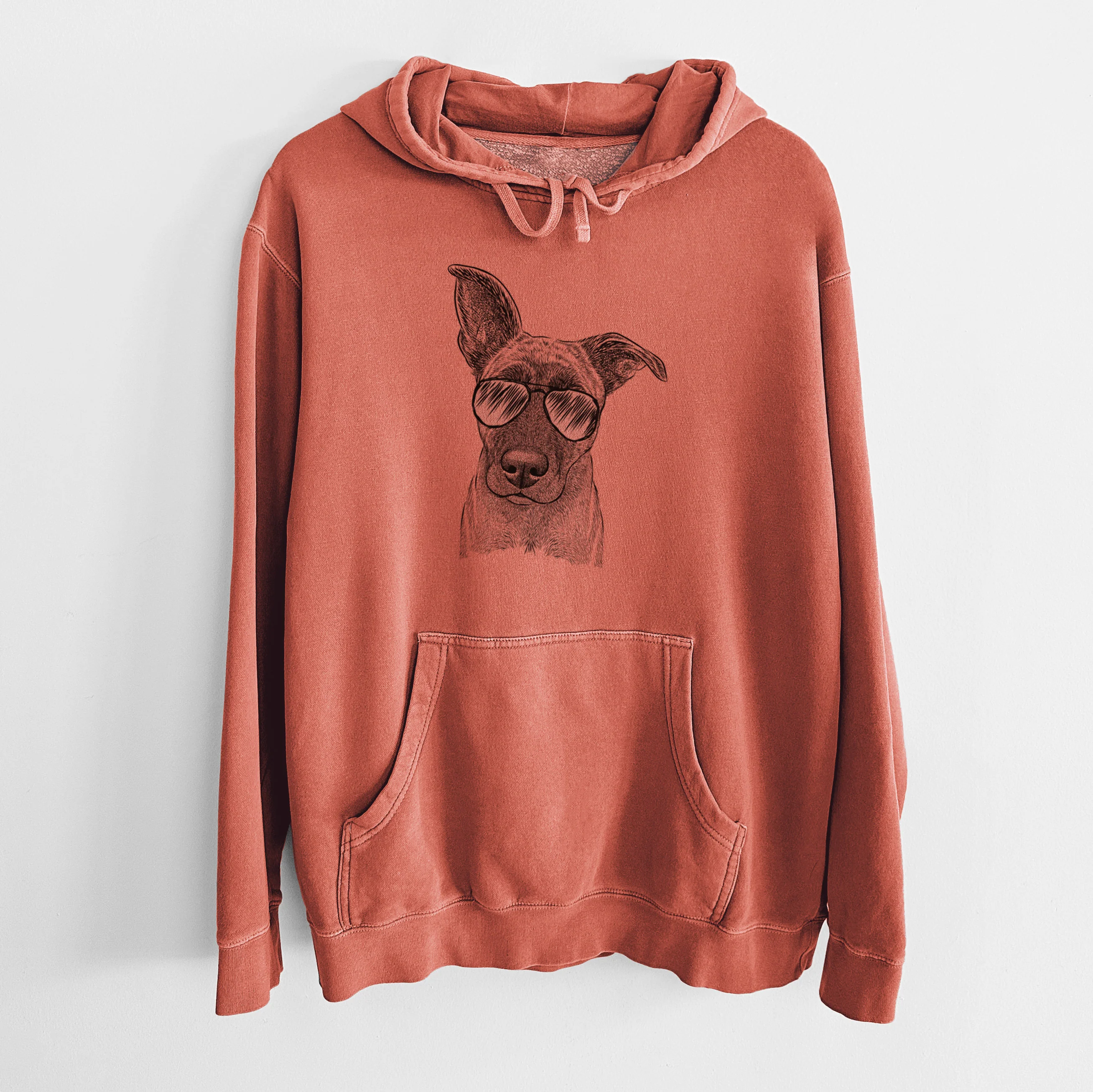 Aviator Zoey the Mixed Breed - Unisex Pigment Dyed Hoodie - Image 9