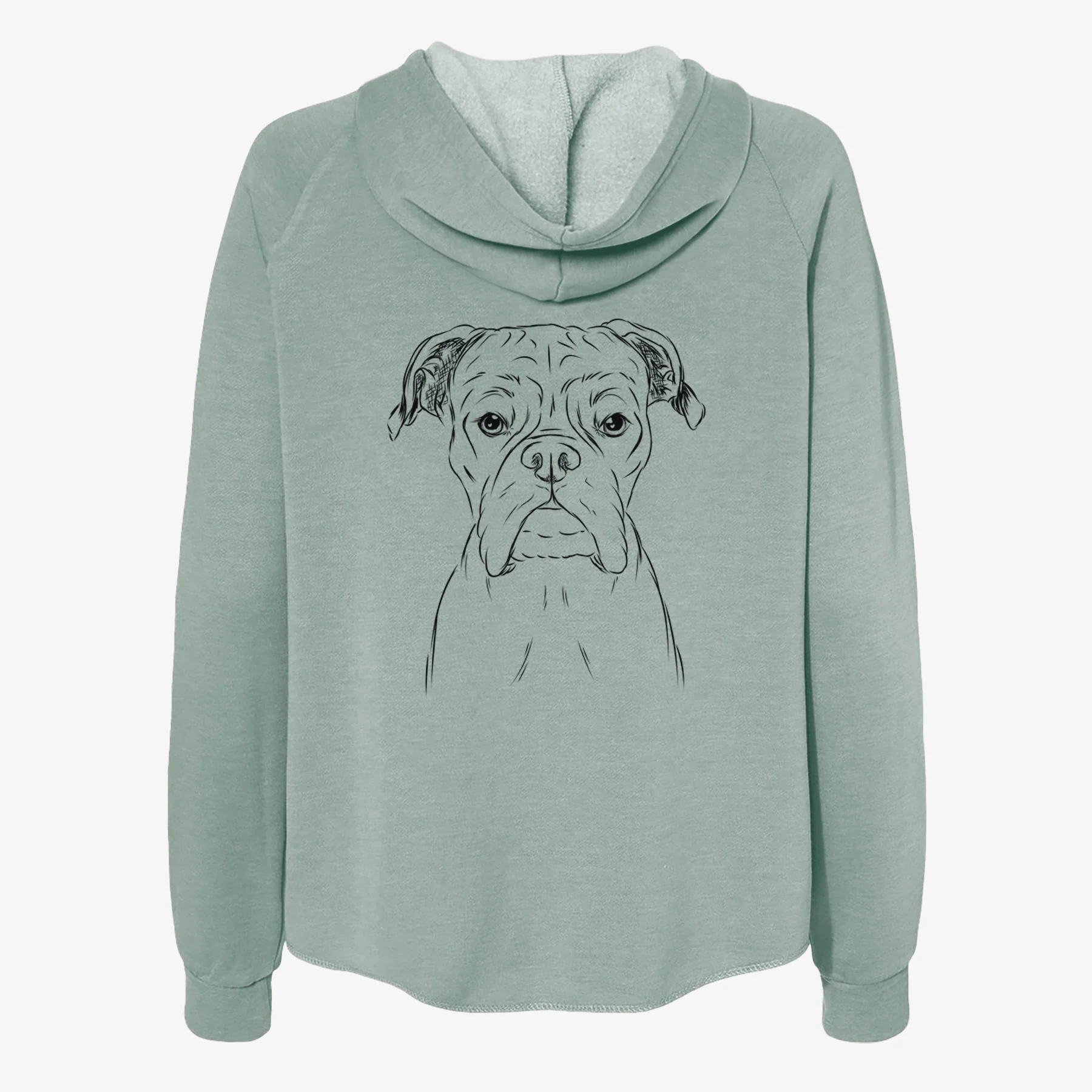 Axel the Boxer - Women's Cali Wave Zip-Up Sweatshirt - Image 4
