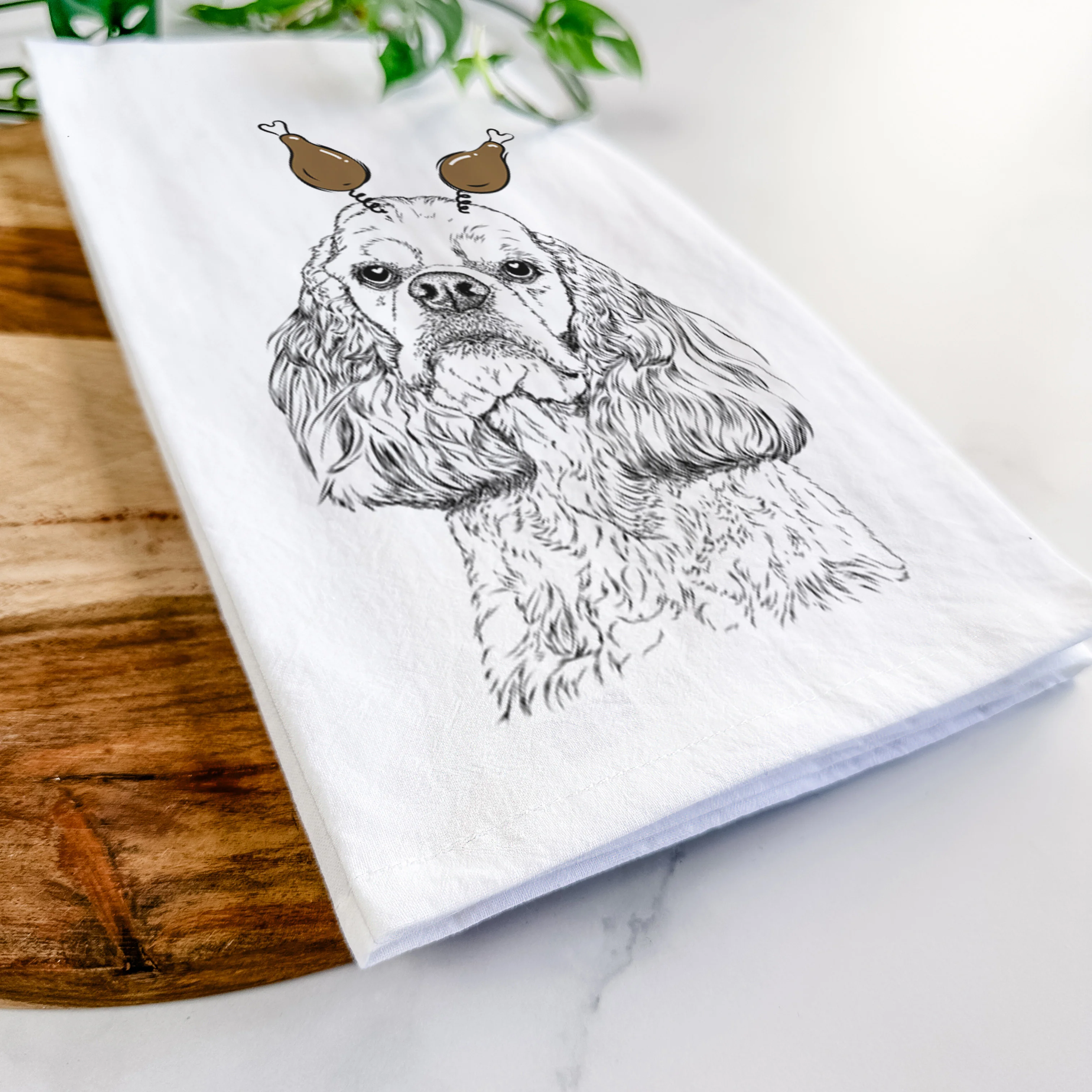 Bailey the American Cocker Spaniel Tea Towel - Image 11