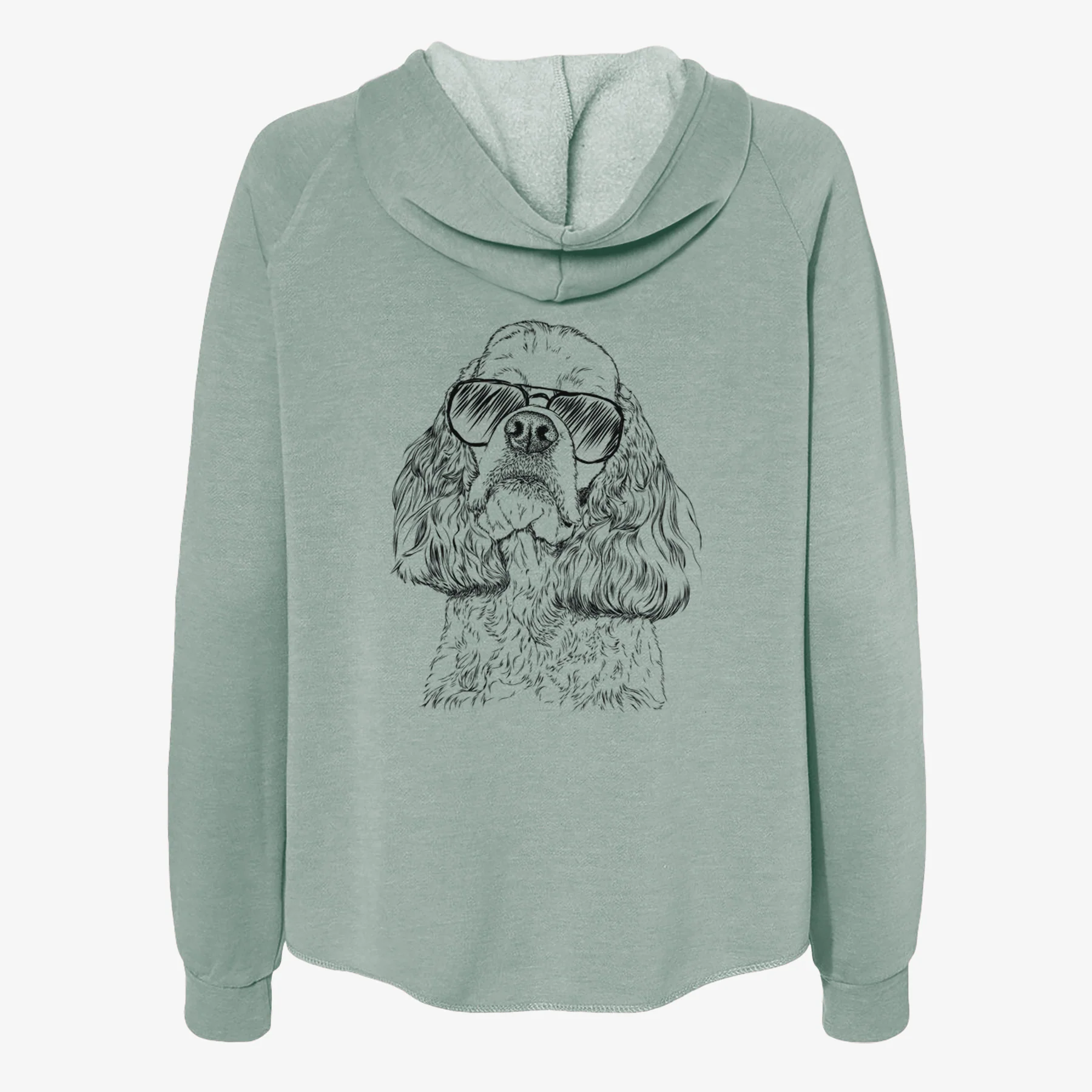 Bailey the American Cocker Spaniel - Women's Cali Wave Zip-Up Sweatshirt - Image 7