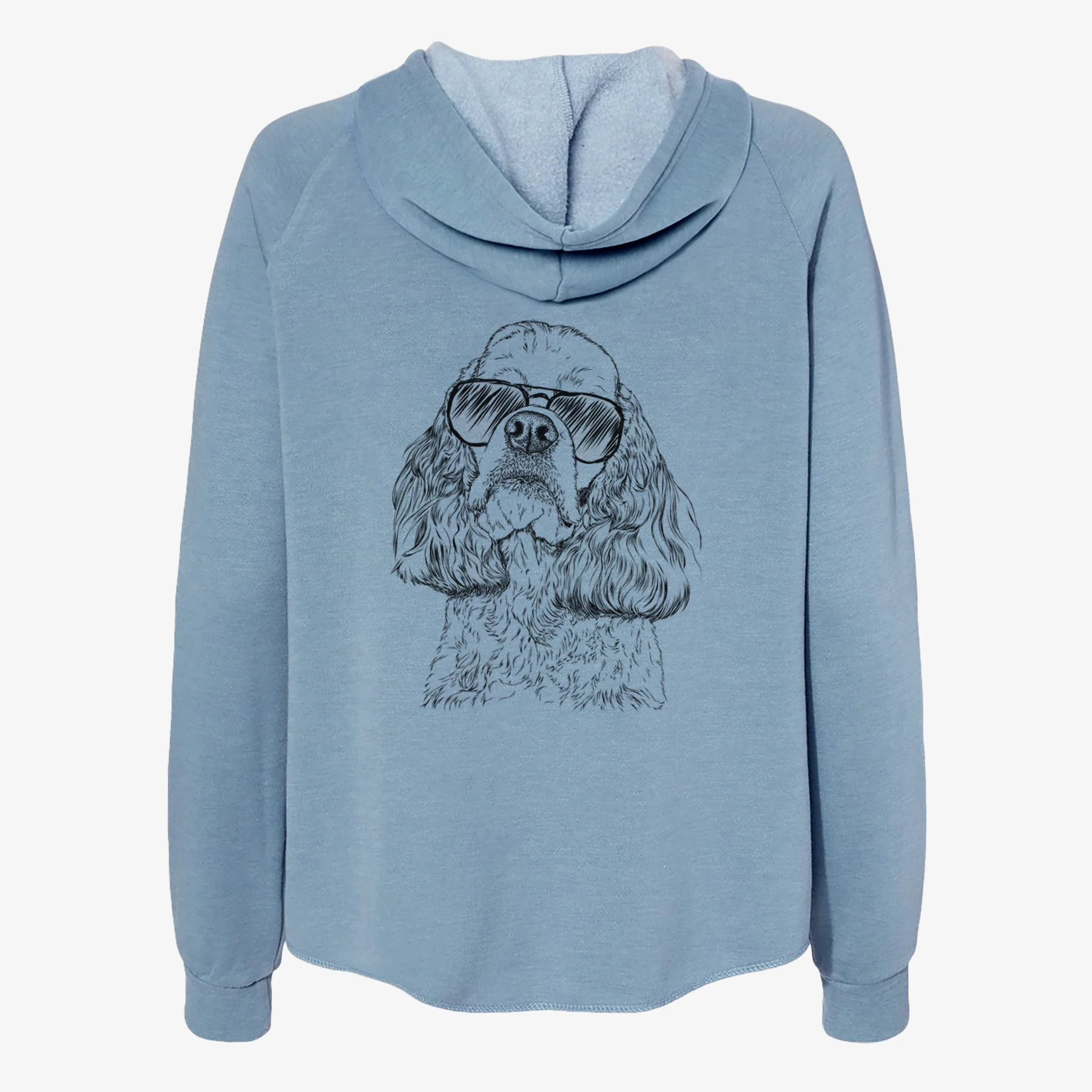 Bailey the American Cocker Spaniel - Women's Cali Wave Zip-Up Sweatshirt - Image 9