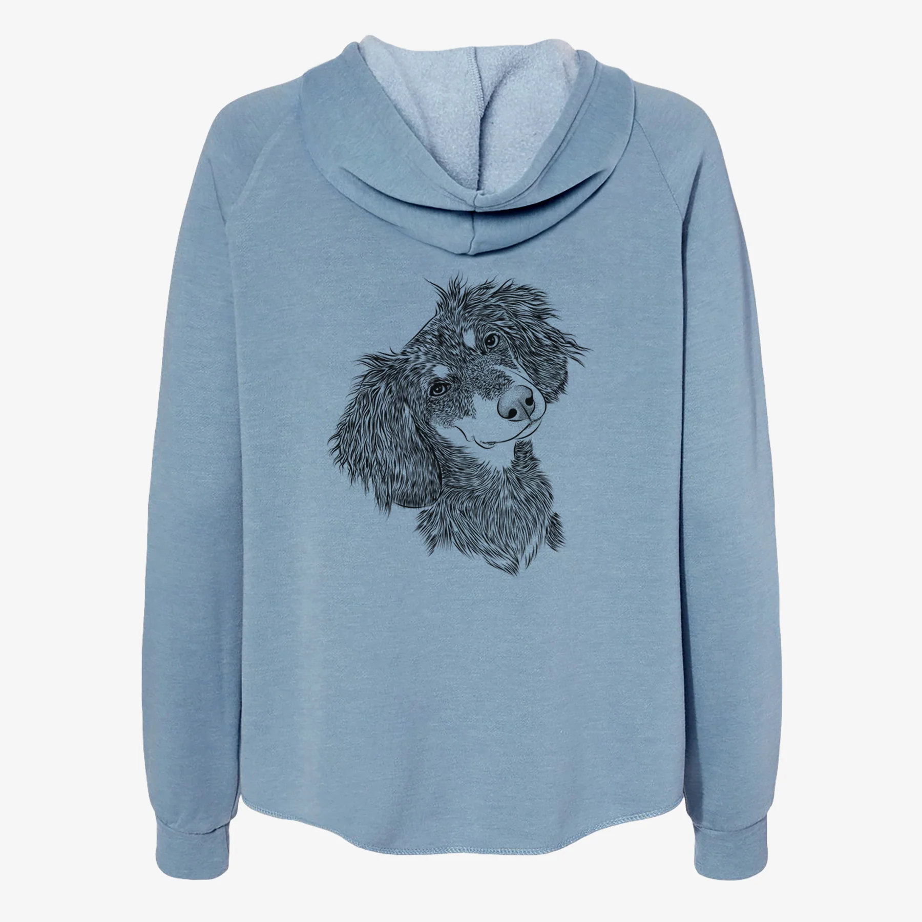 Bailey the Long Haired Dachshund - Women's Cali Wave Zip-Up Sweatshirt - Image 6