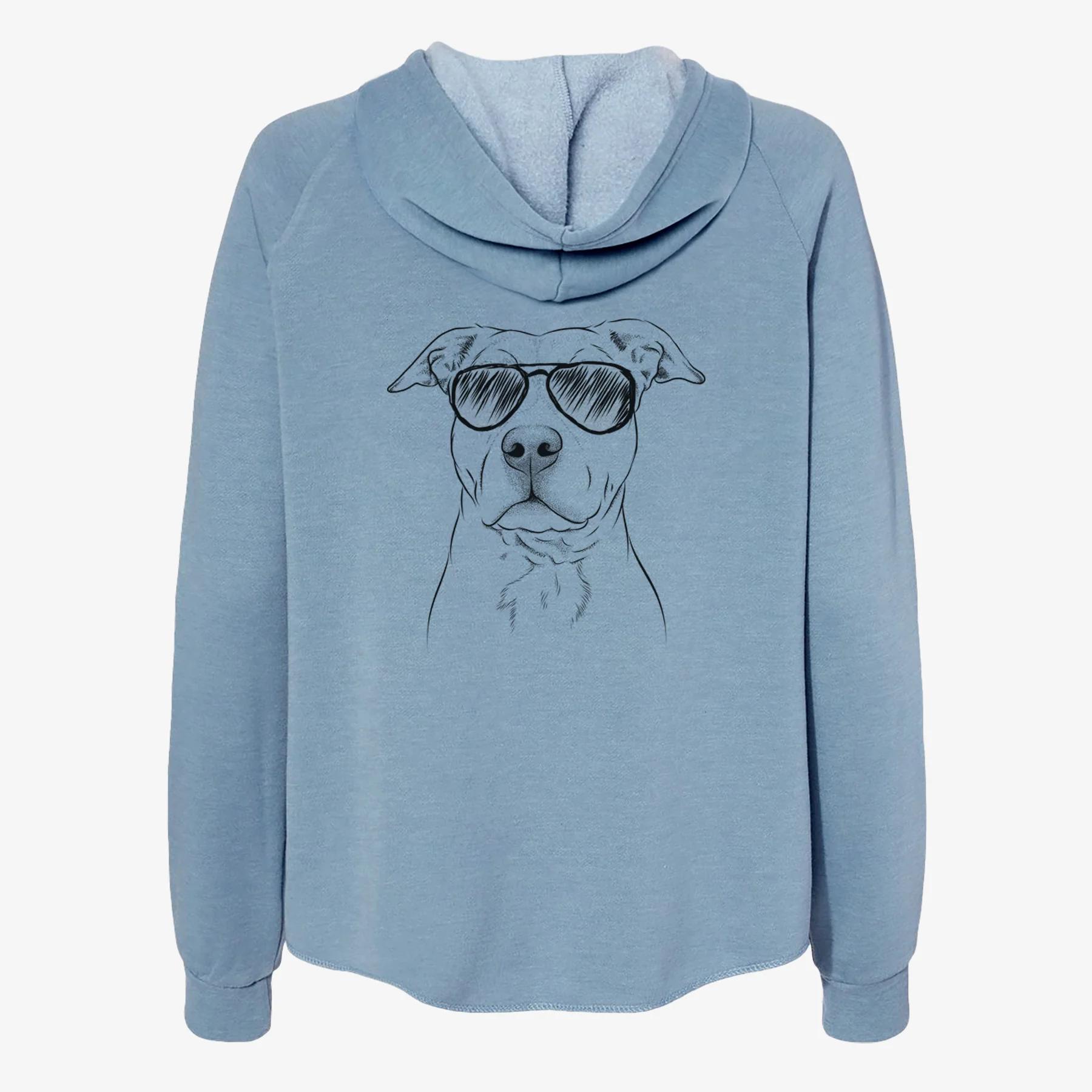 Bailey the American Staffordshire Terrier - Women's Cali Wave Zip-Up Sweatshirt - Image 9