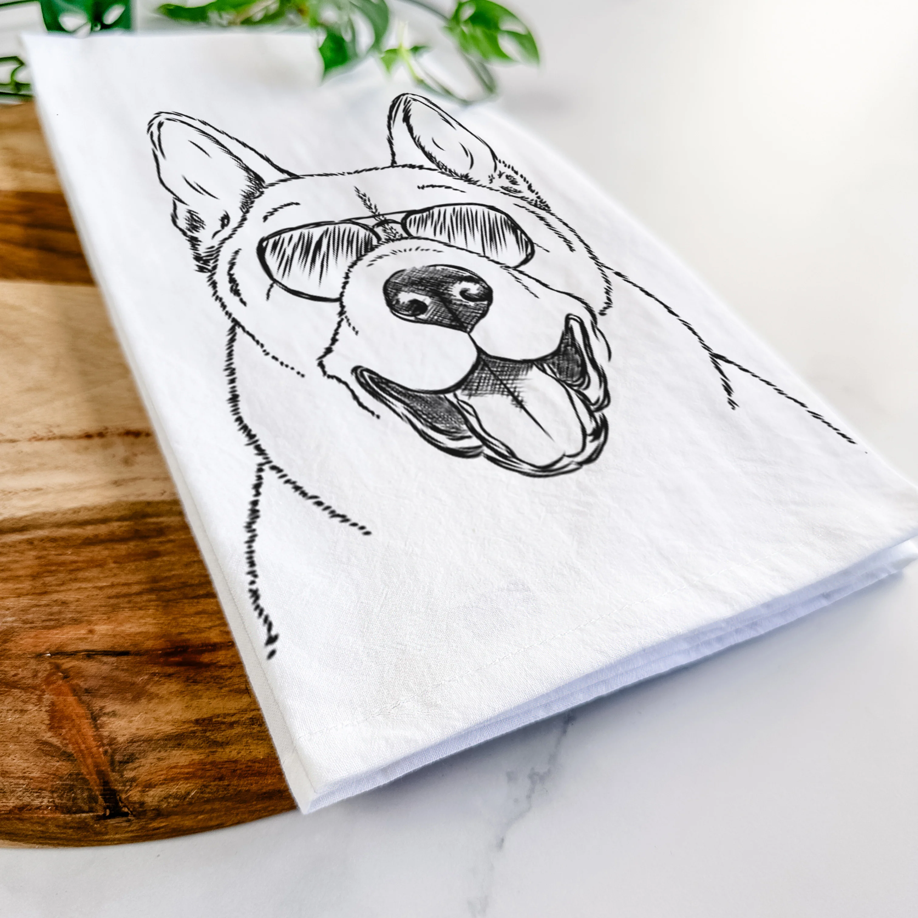 Baku the Akita Tea Towel - Image 6