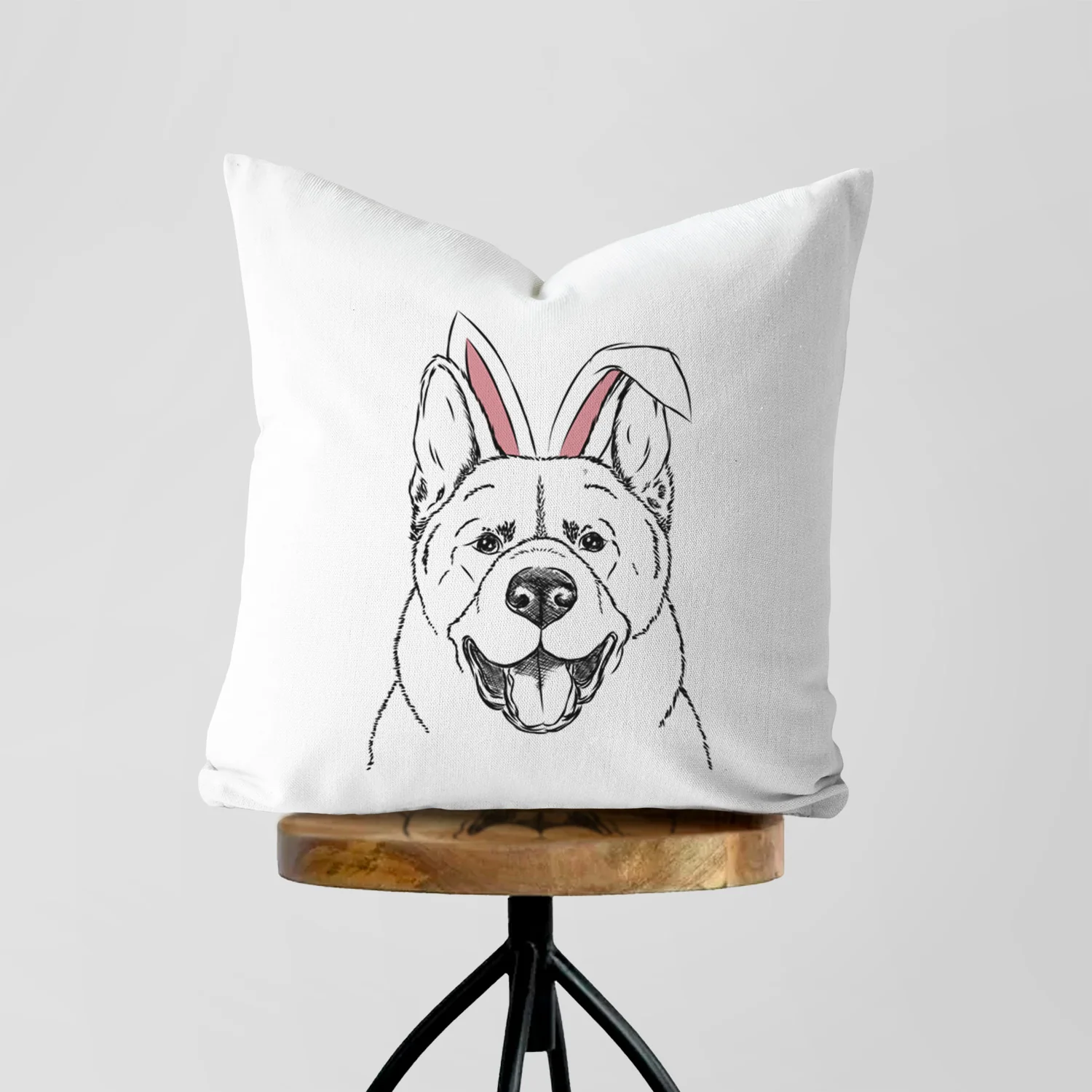 Baku the Akita - Throw Pillow Cover - Image 5