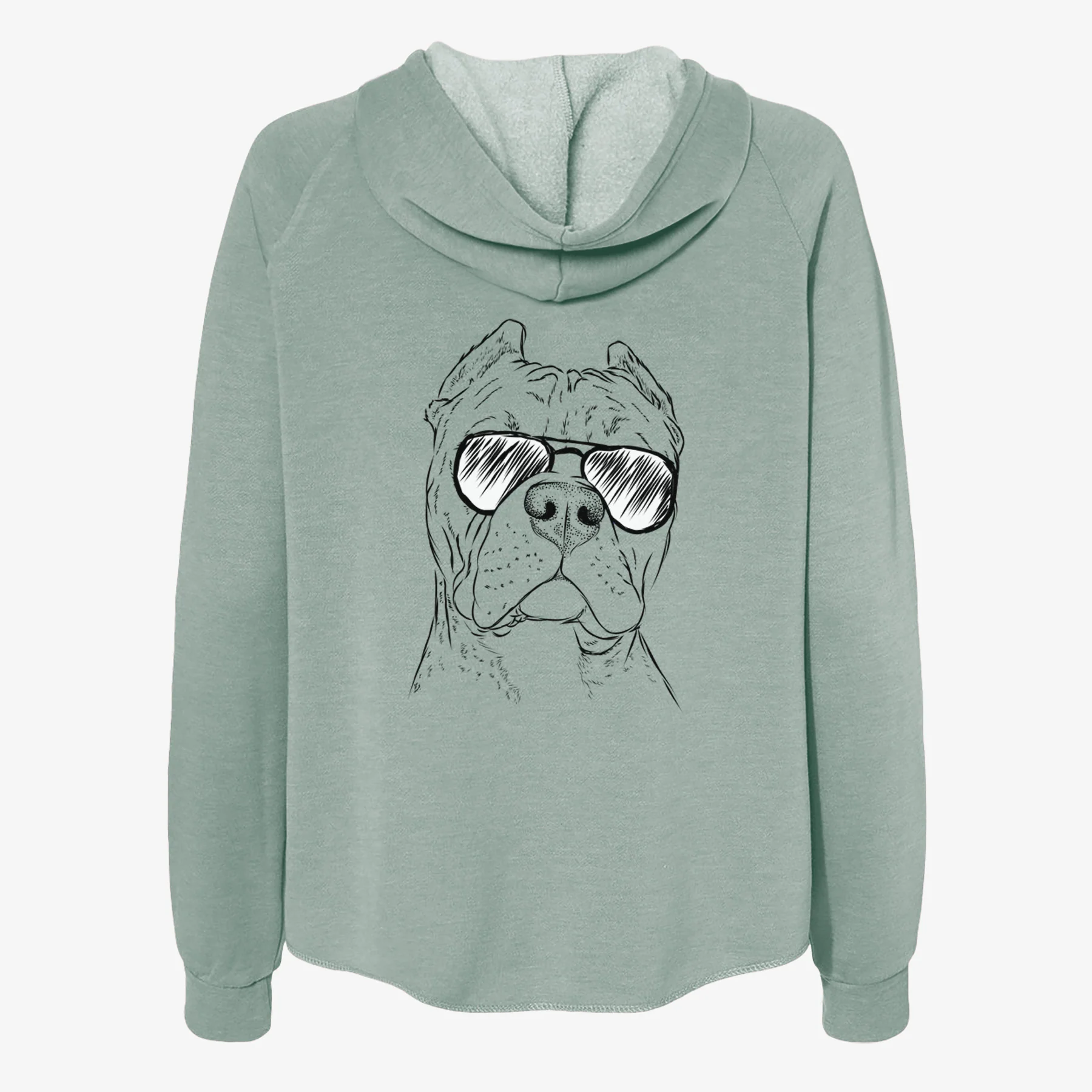 Bam Bam the Pitbull - Women's Cali Wave Zip-Up Sweatshirt - Image 7
