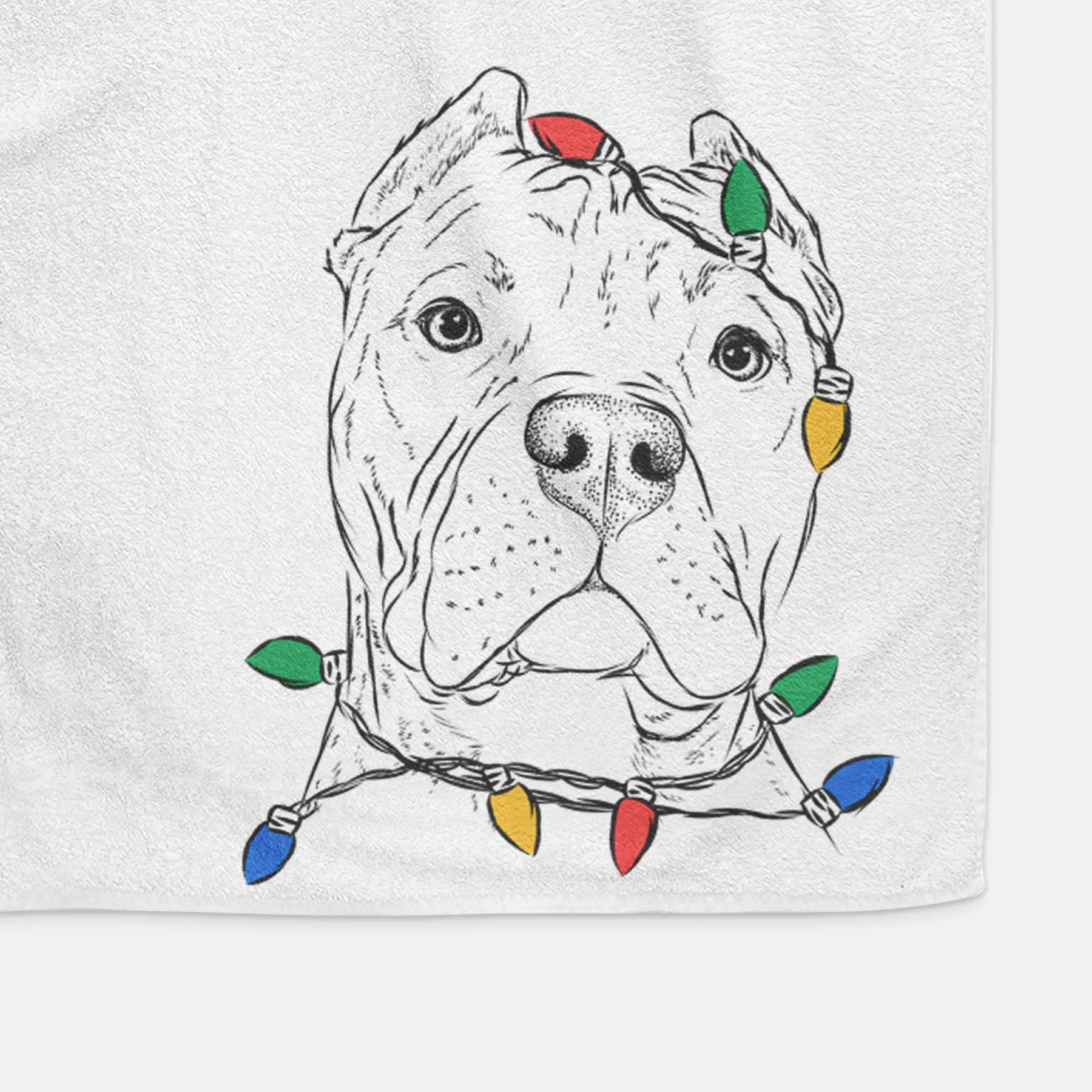 Bam Bam the Pitbull Decorative Hand Towel - Image 11