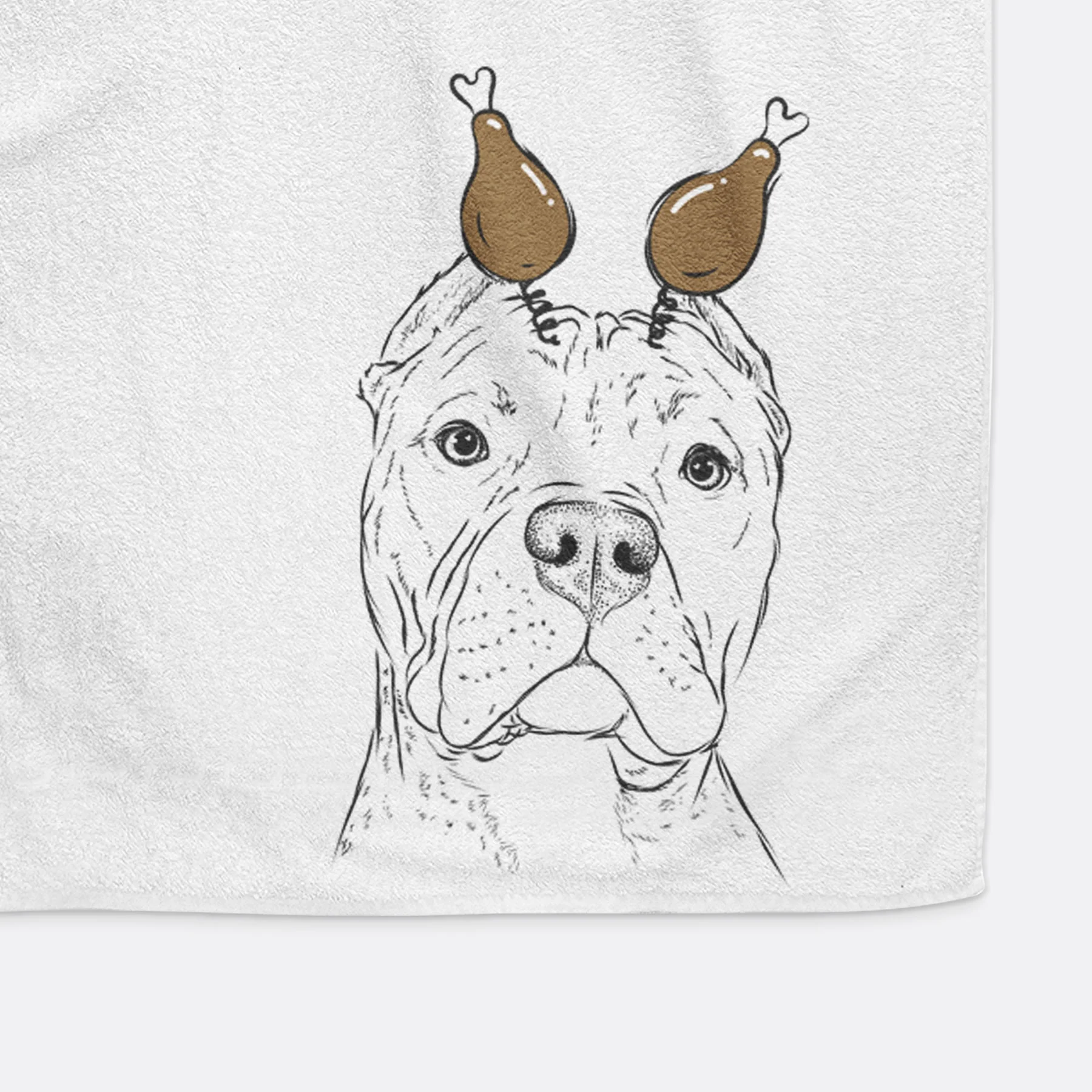 Bam Bam the Pitbull Decorative Hand Towel - Image 12