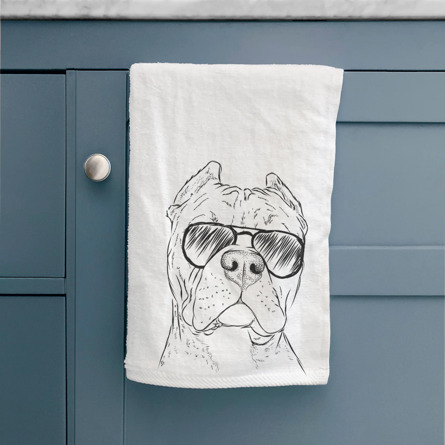Bam Bam the Pitbull Decorative Hand Towel - Image 3