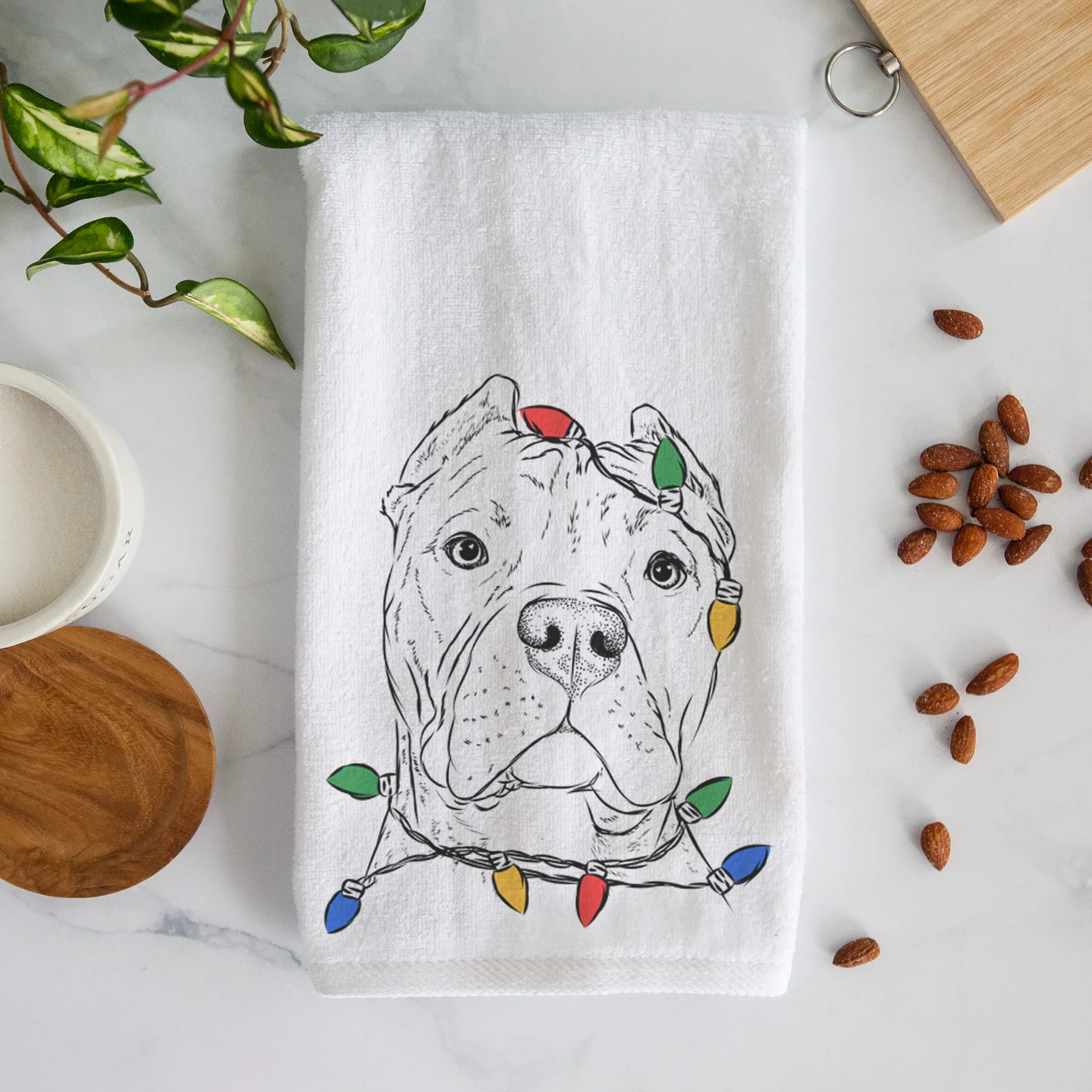 Bam Bam the Pitbull Decorative Hand Towel - Image 5
