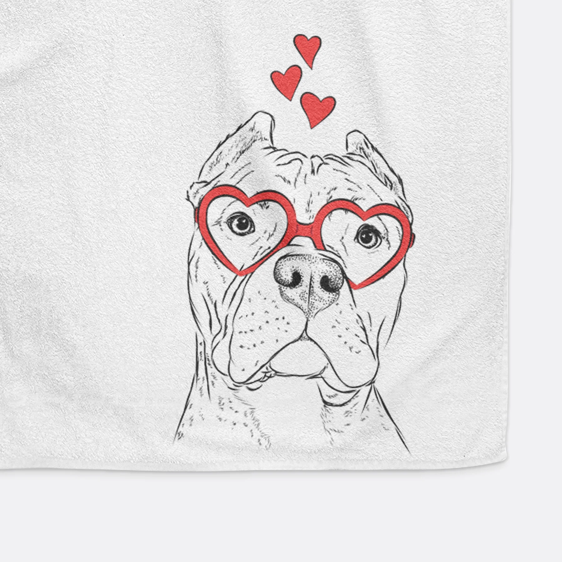 Bam Bam the Pitbull Decorative Hand Towel - Image 6