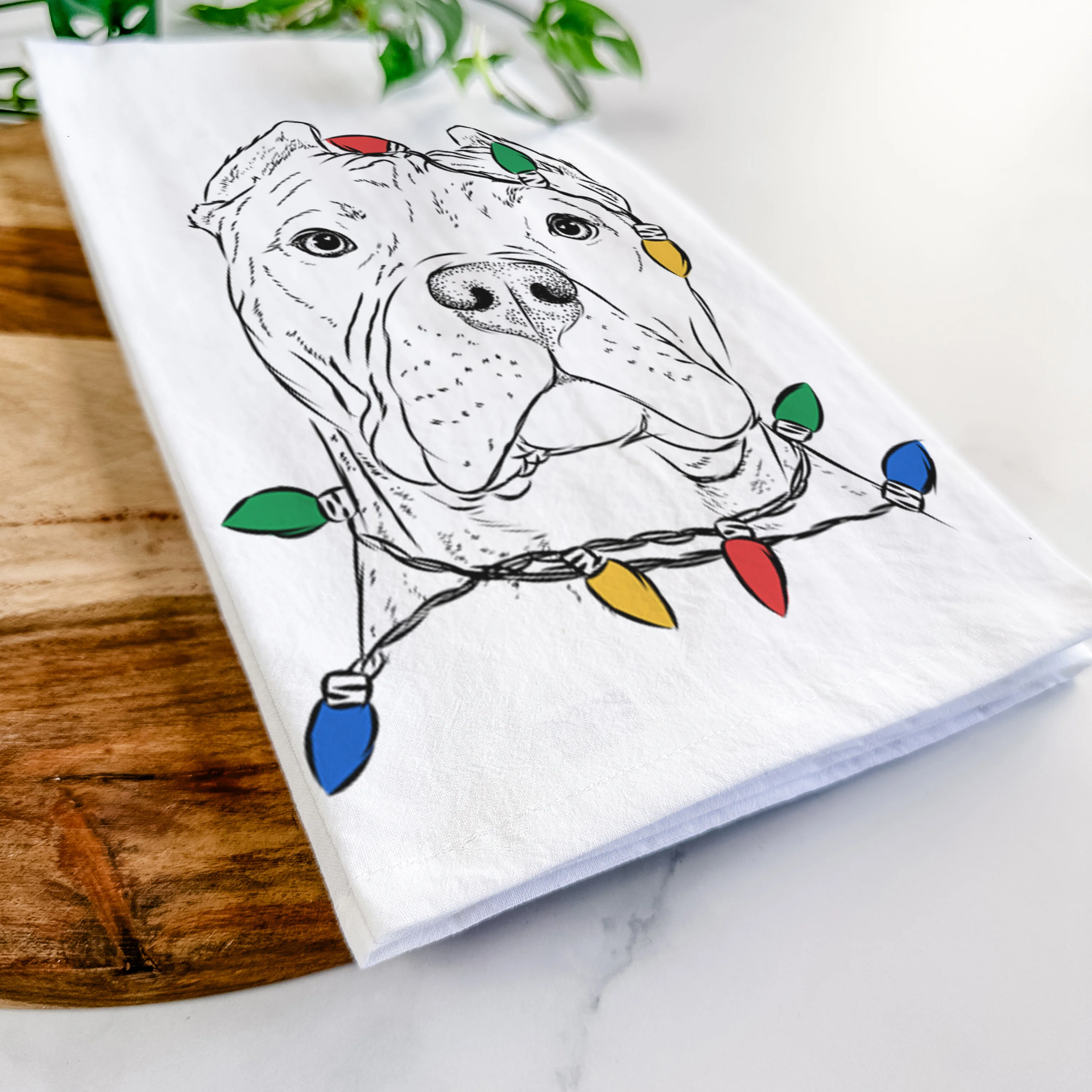 Bam Bam the Pitbull Tea Towel - Image 10