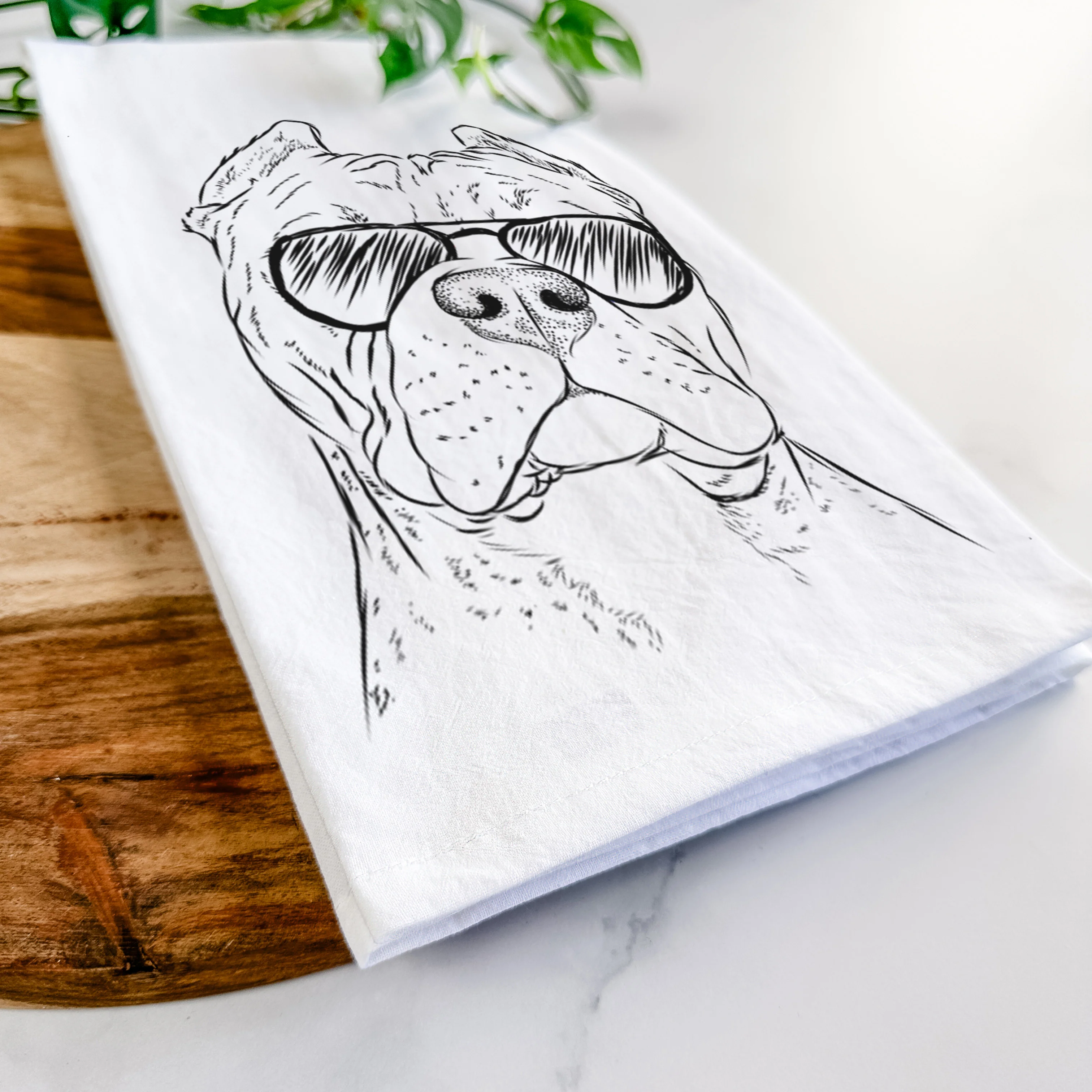 Bam Bam the Pitbull Tea Towel - Image 6