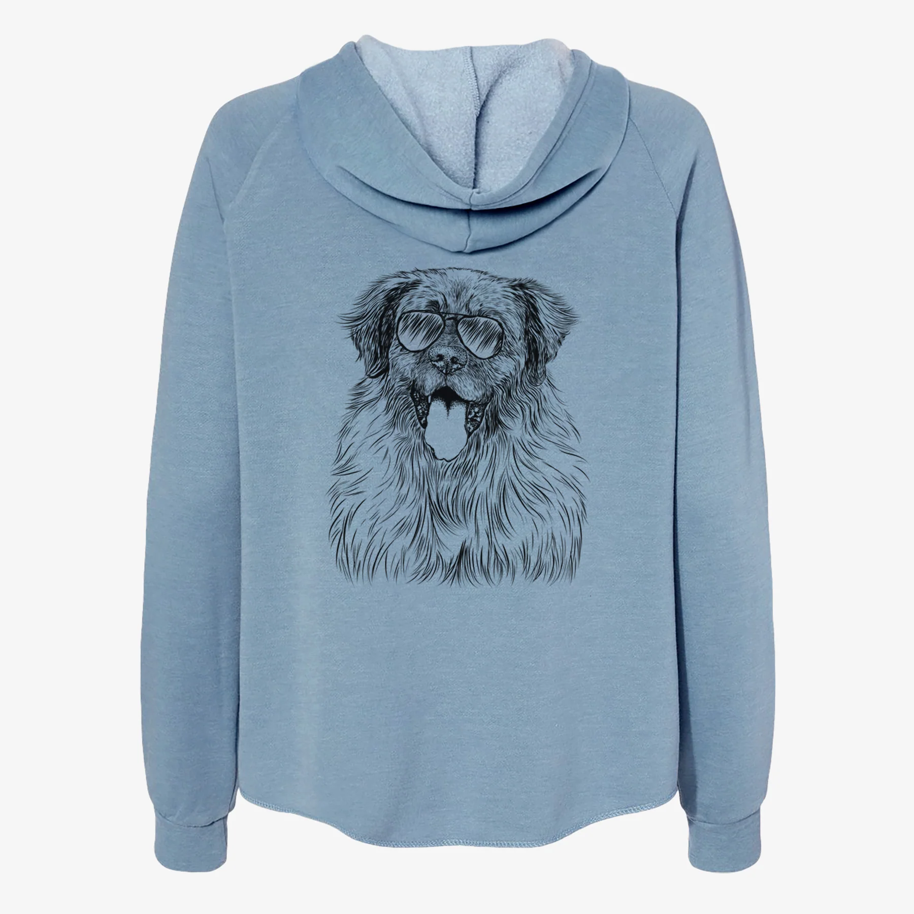 Bamboo the Leonberger - Women's Cali Wave Zip-Up Sweatshirt - Image 9