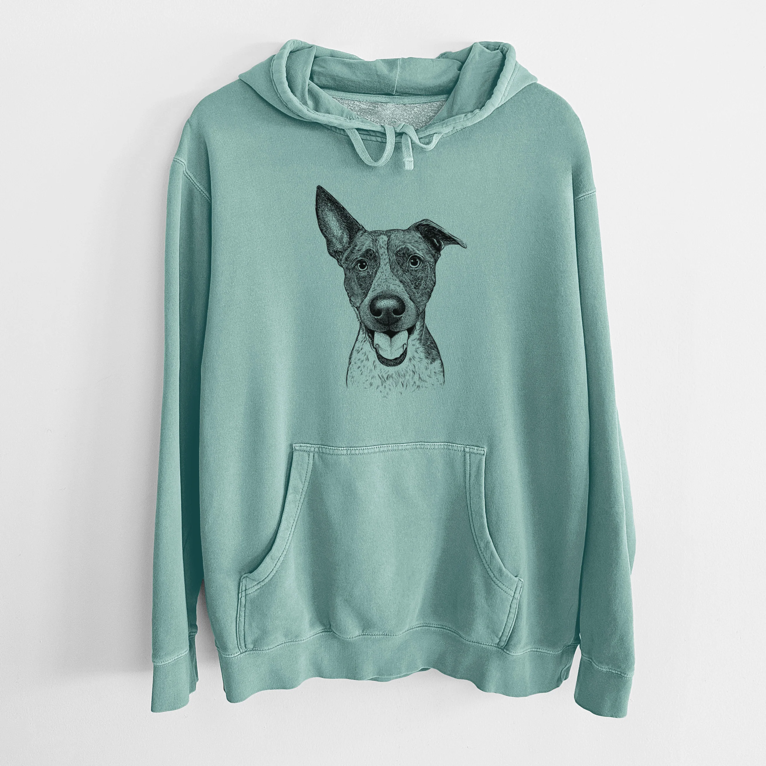 Bare Amigo the Heeler Mix - Unisex Pigment Dyed Hoodie - Image 10