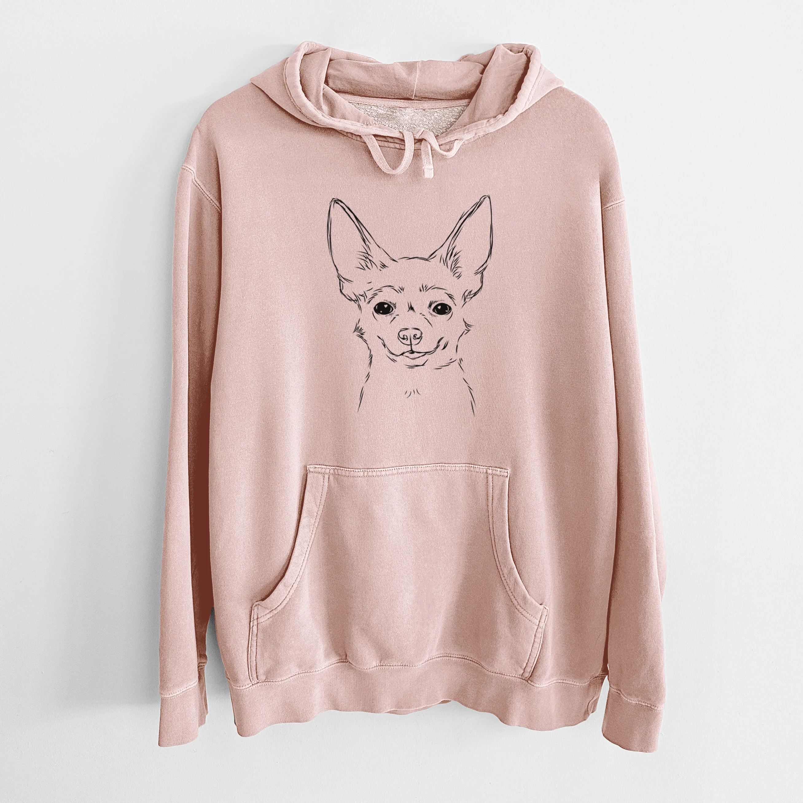Bare Amos the Chihuahua - Unisex Pigment Dyed Hoodie - Image 6