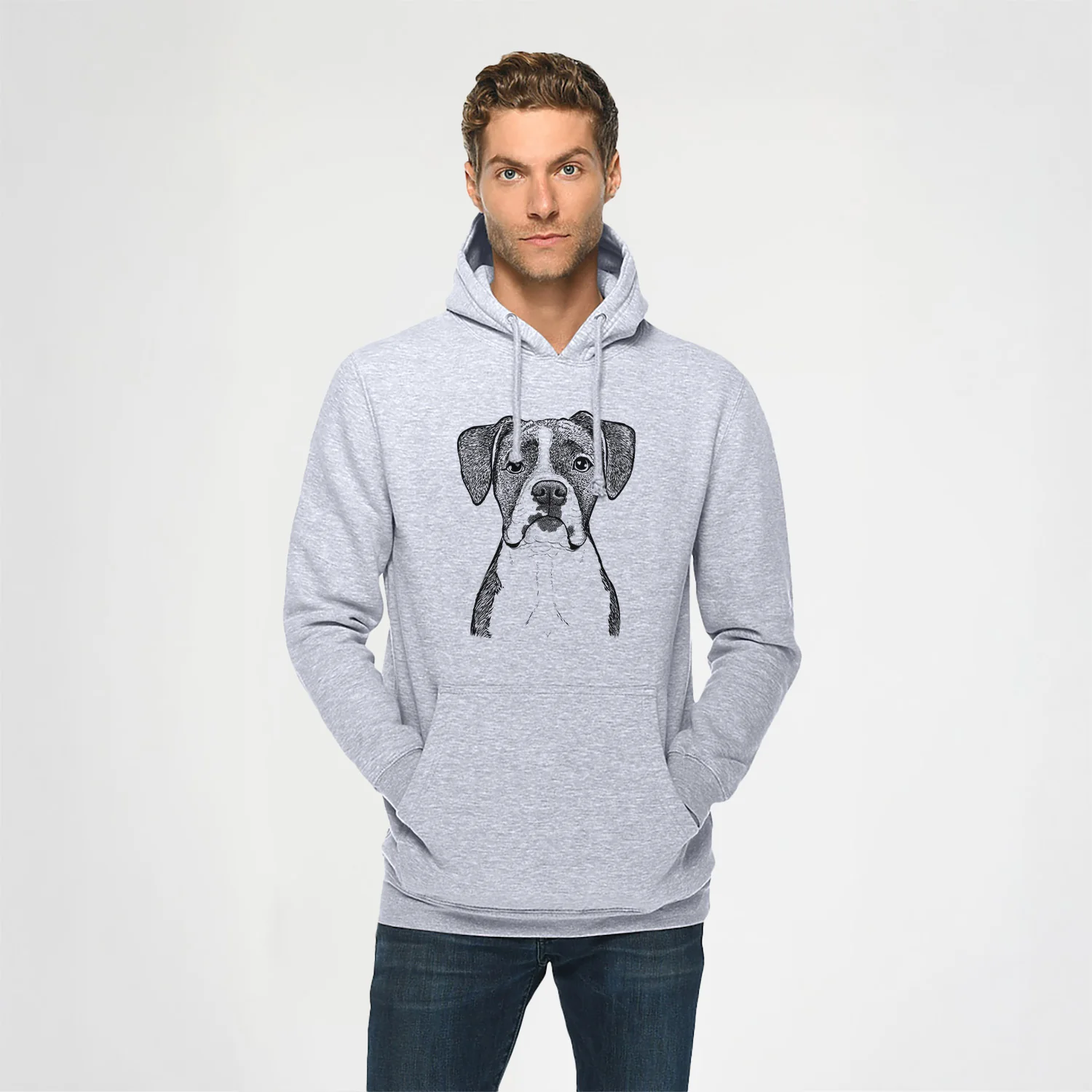 Annie the Boxer- Heavyweight Fleece Hoodie - Image 2