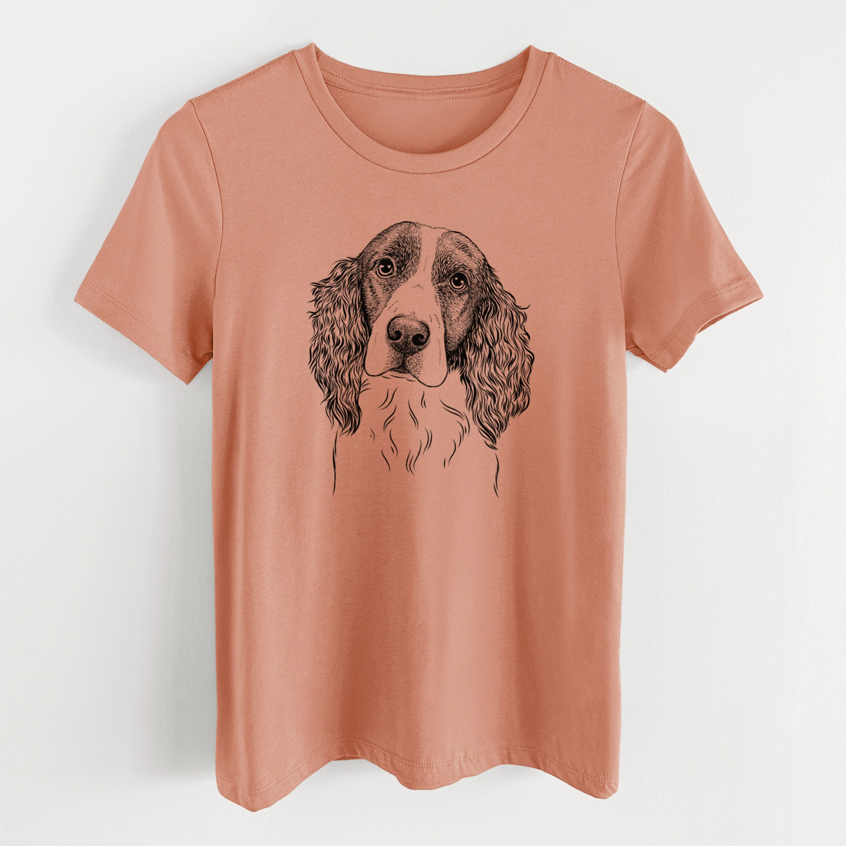 Bare Annie the English Springer Spaniel - Women's Lightweight Relaxed Fit 100% Cotton Crewneck - Image 13