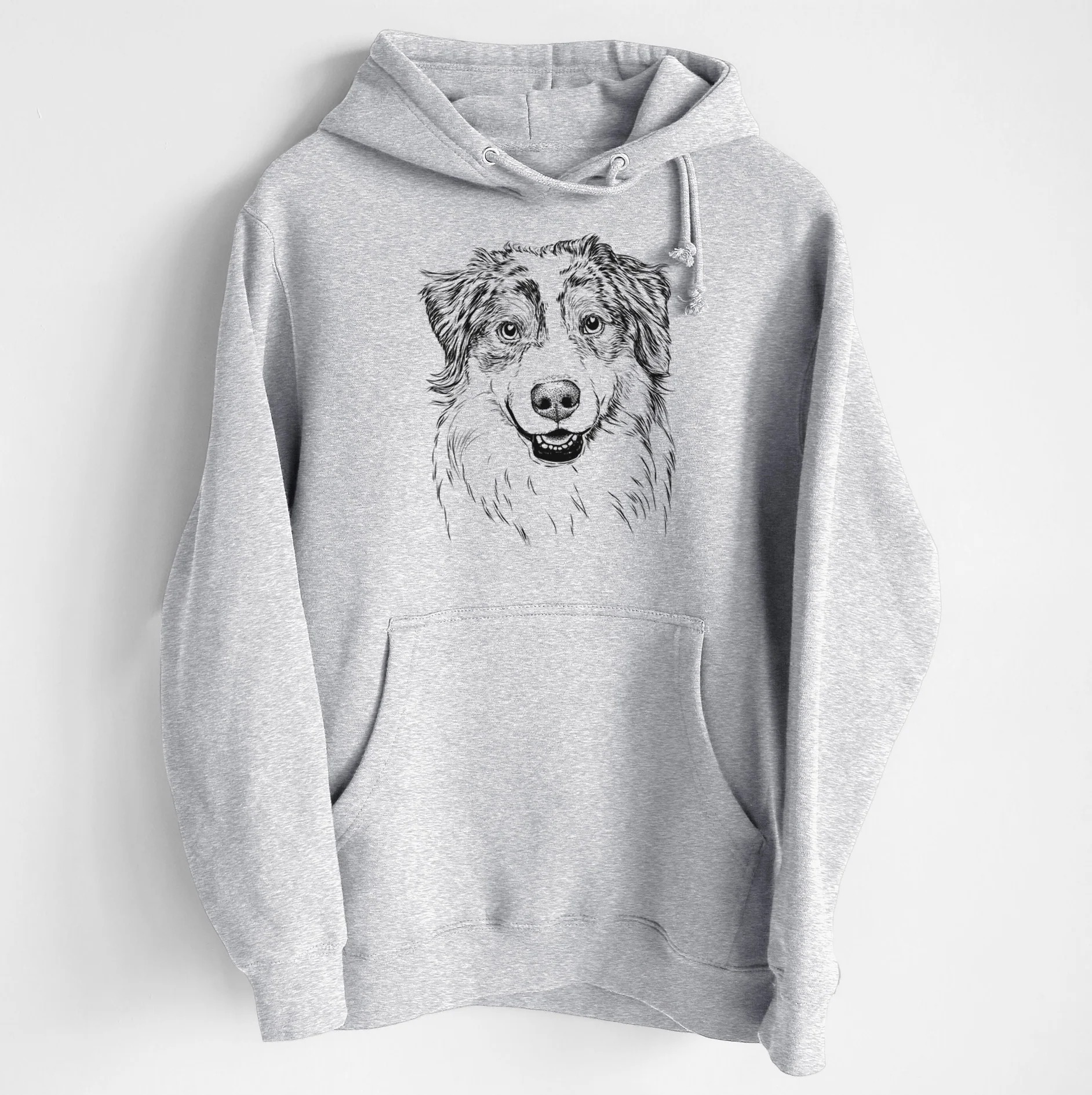 Aonghus the Australian Shepherd- Heavyweight Fleece Hoodie - Image 6