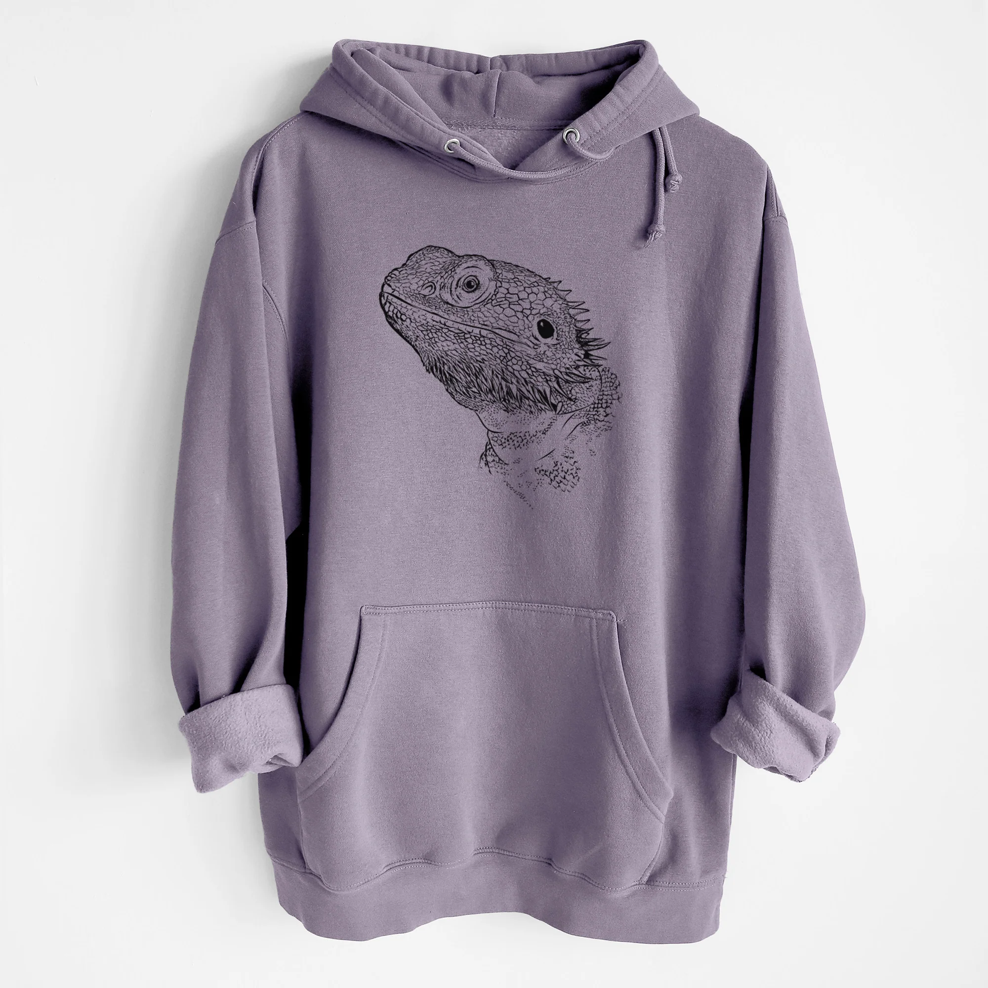 Ash the Bearded Dragon- Heavyweight Fleece Hoodie - Image 8